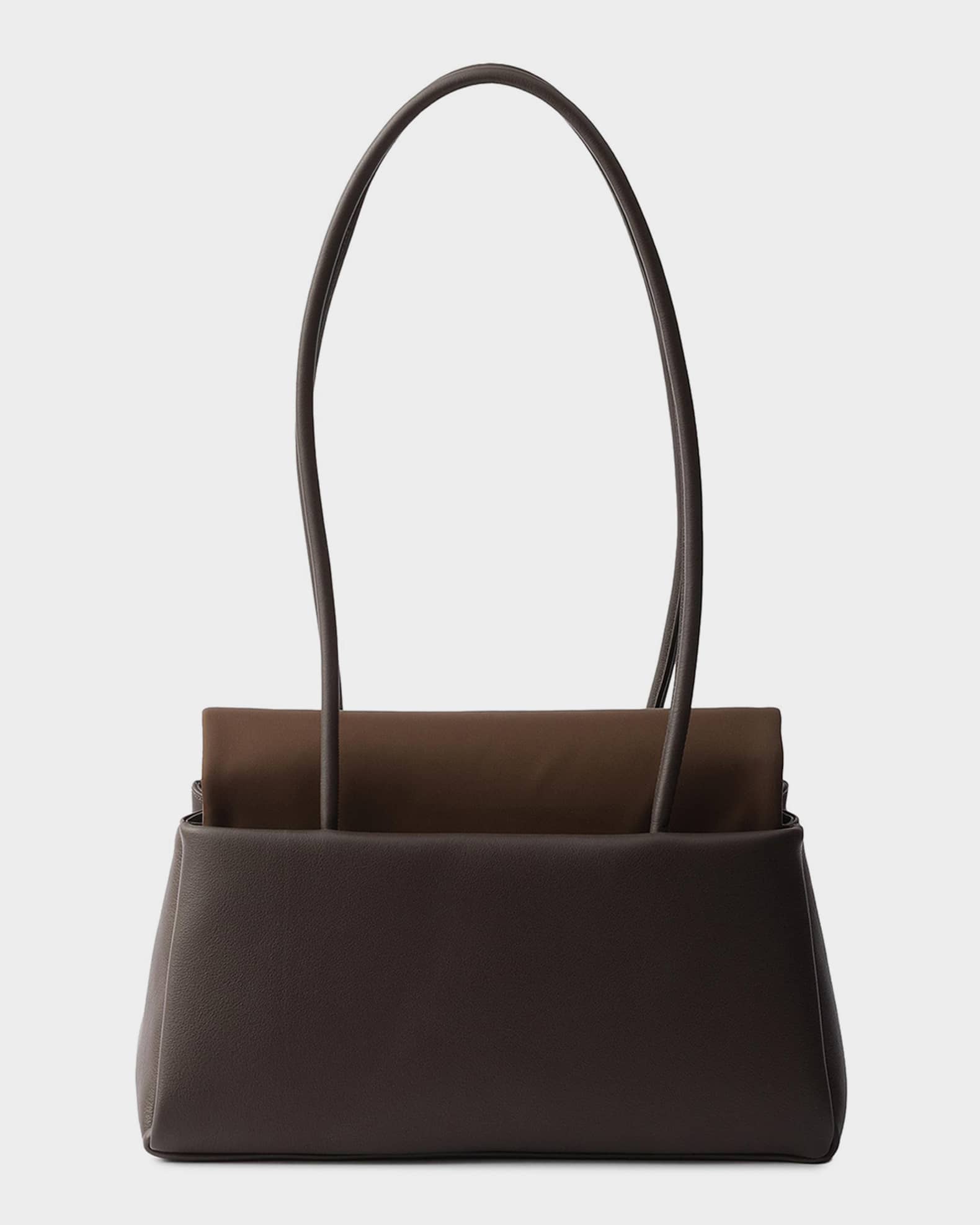 PRADA SHOULDER BAG LEATHER × NYLON Prada Passage Medium Leather Shoulder Bag with Re-Nylon Flap