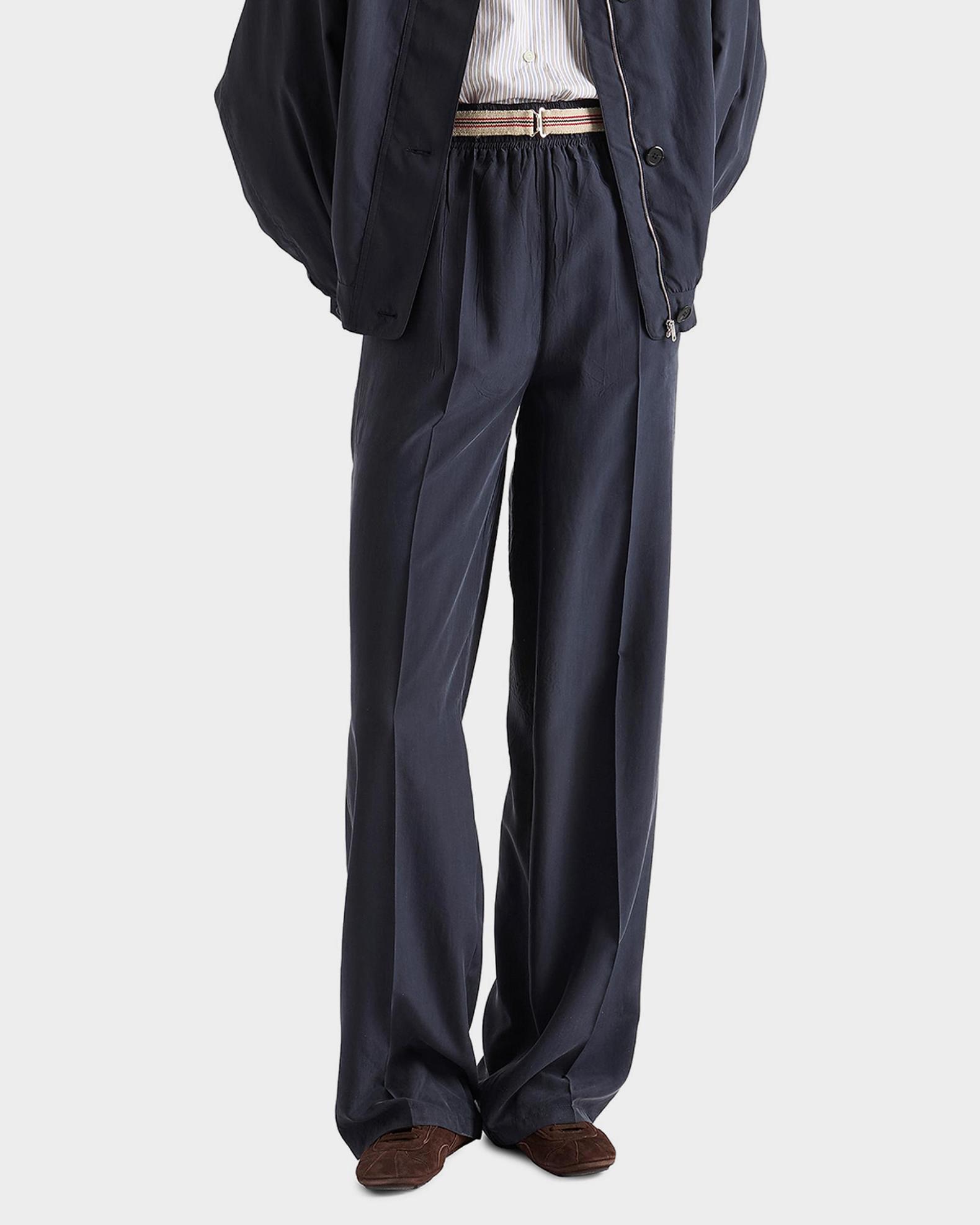 Prada Silk Straight-Leg Pants | Neiman Marcus