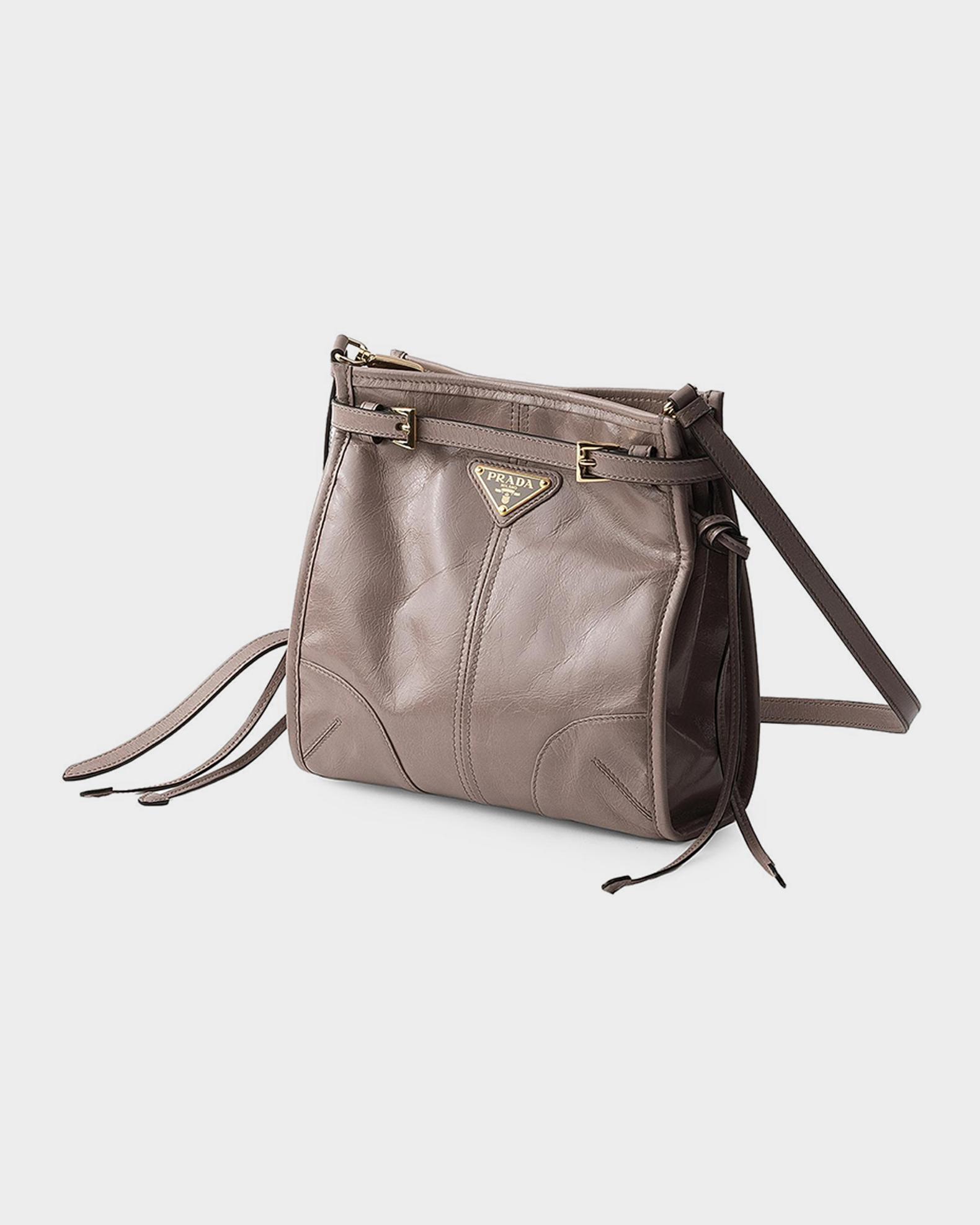 Prada Bonnie Mini Leather Shoulder Bag | Neiman Marcus