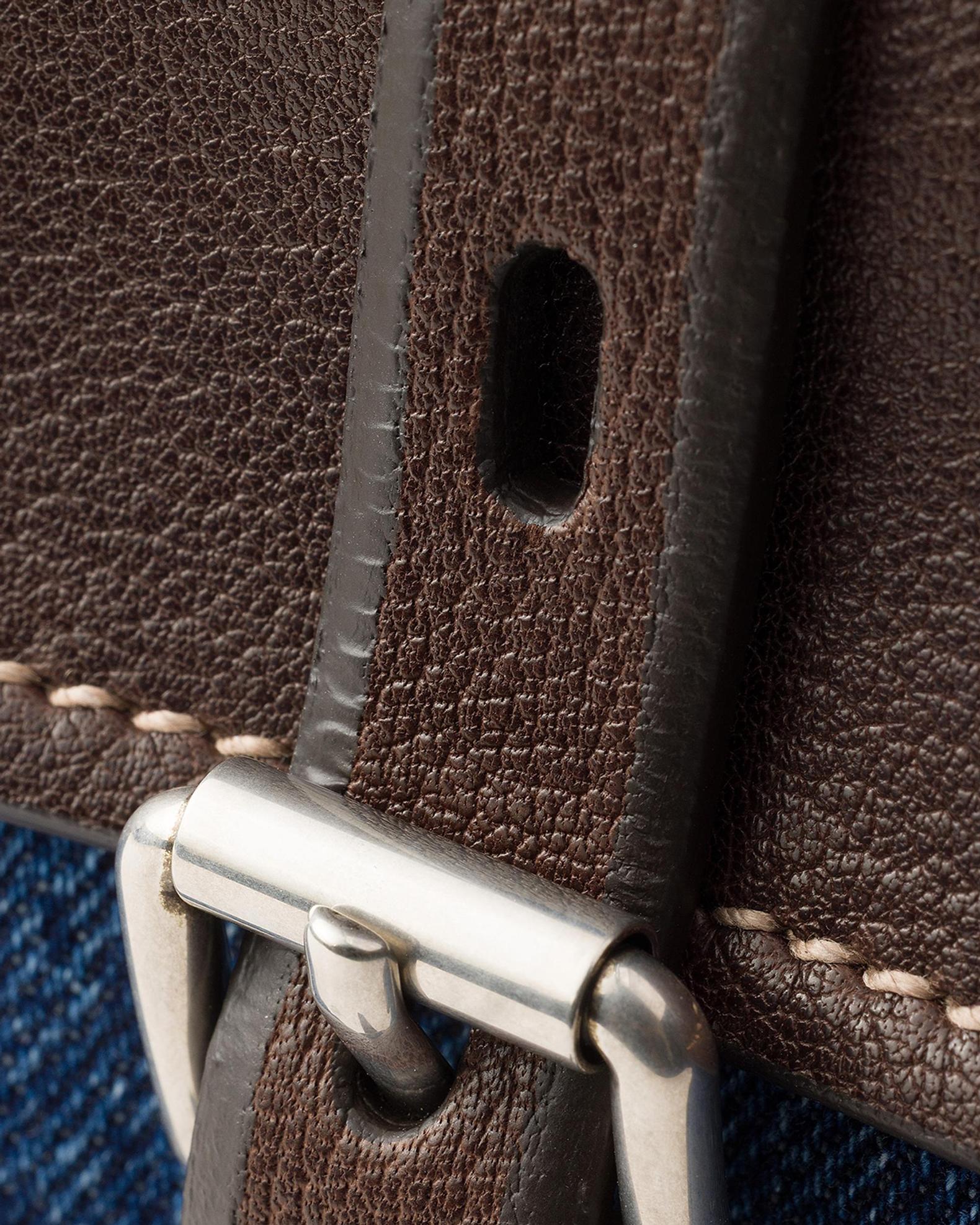 BIG size★denim×brown leather sideプリーツバッグ Prada Bonnie Large Denim and Leather Handbag | Neiman Marcus