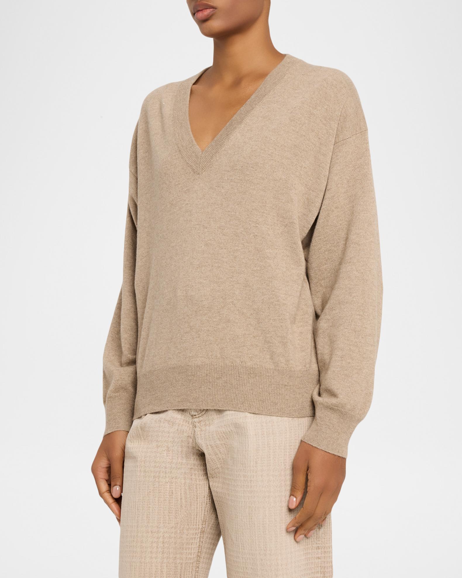 Brunello Cucinelli V-Neck Cashmere Sweater | Neiman Marcus