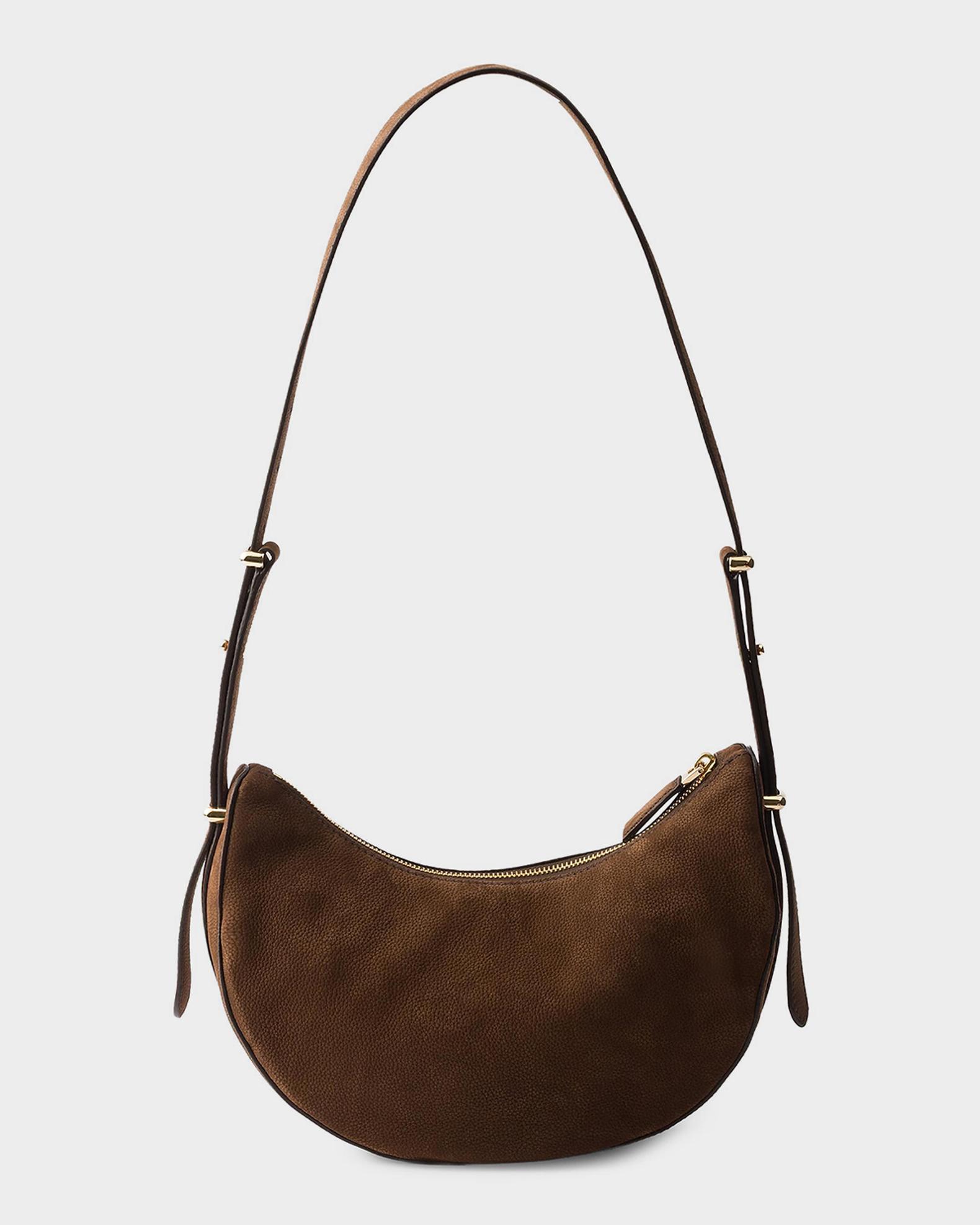 Prada Arque Small Nubuck Leather Shoulder Bag | Neiman Marcus