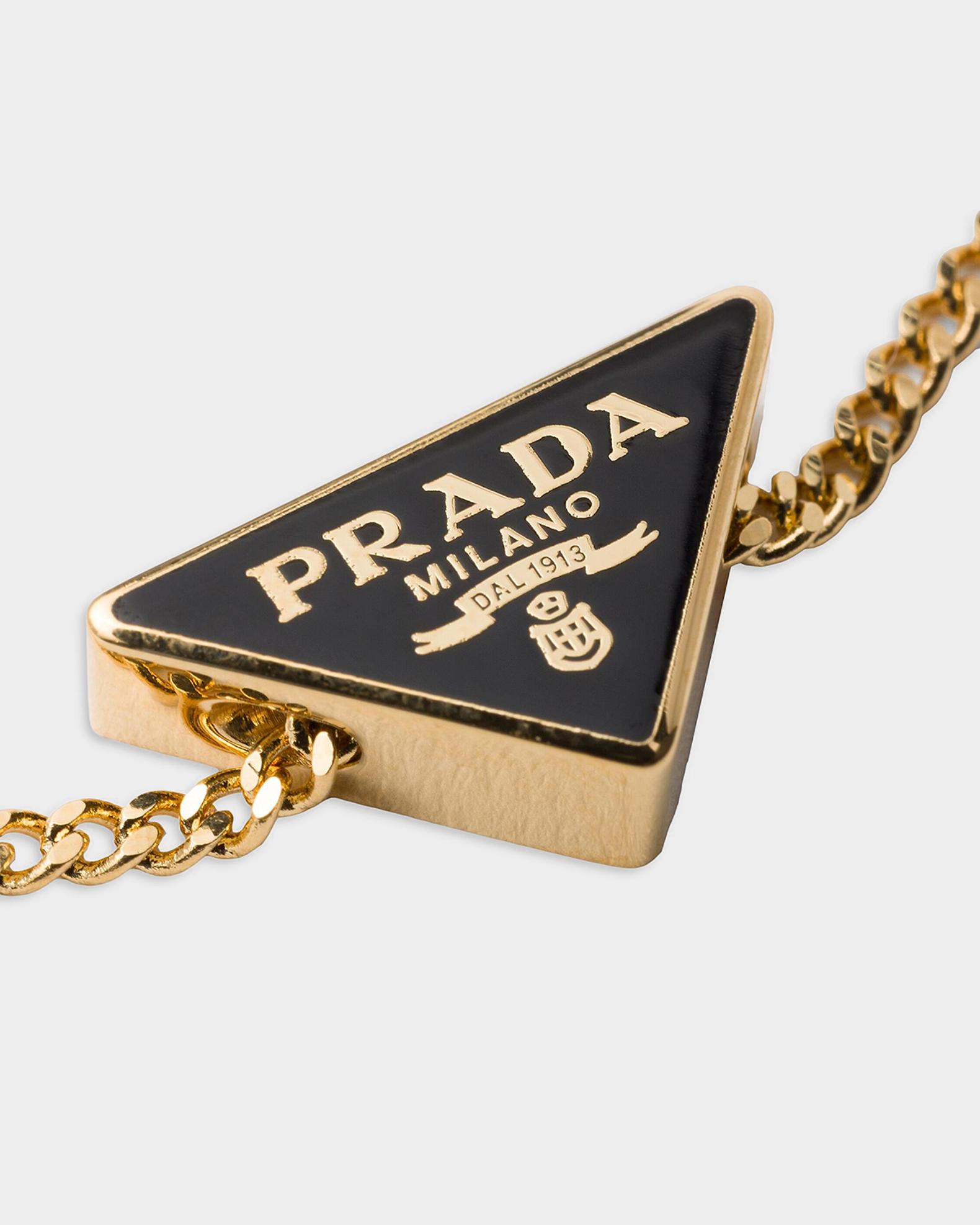 Prada Enameled Logo Bracelet | Neiman Marcus