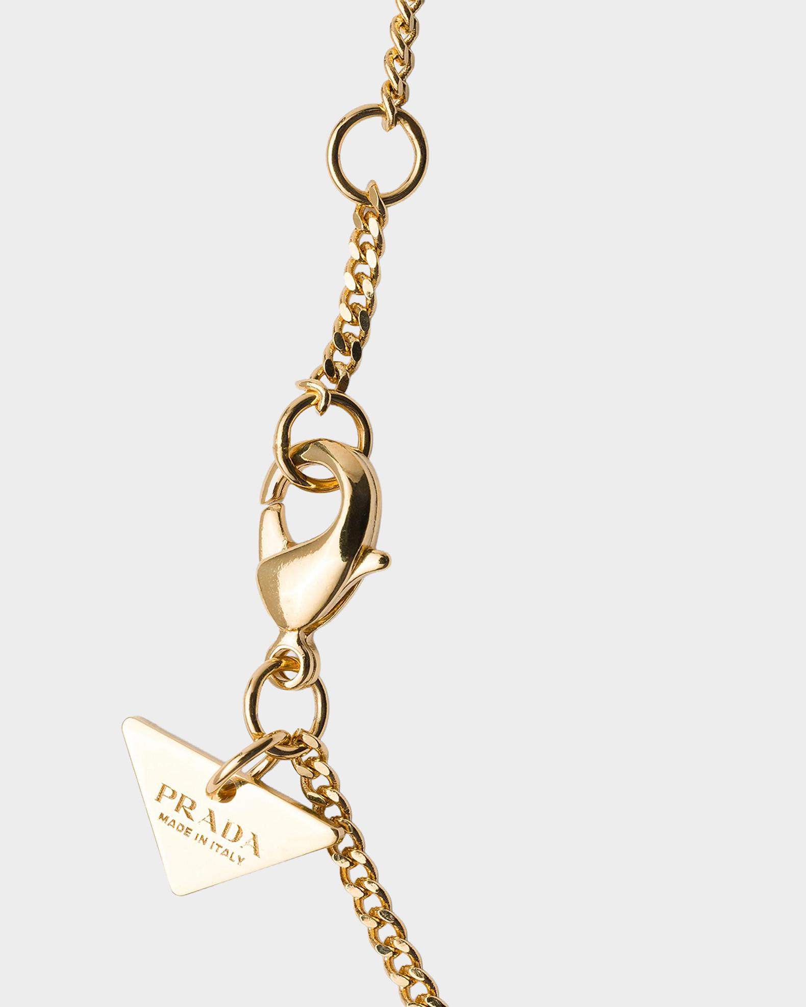 小物 PRADA Triangle Logo Enamel l Charm Prada Enameled Logo Bracelet | Neiman Marcus