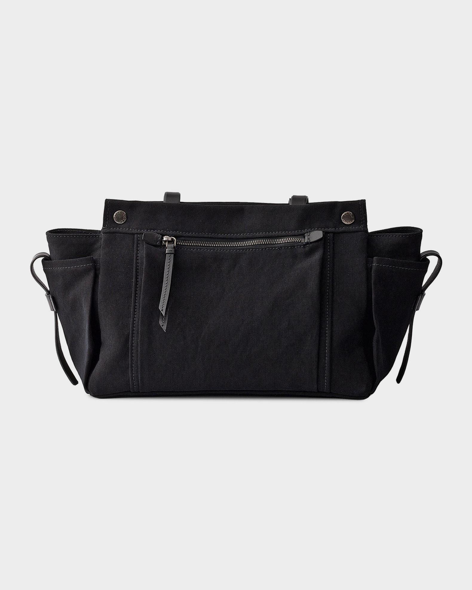 Prada Route Large Canvas and Leather Tote Bag | Neiman Marcus