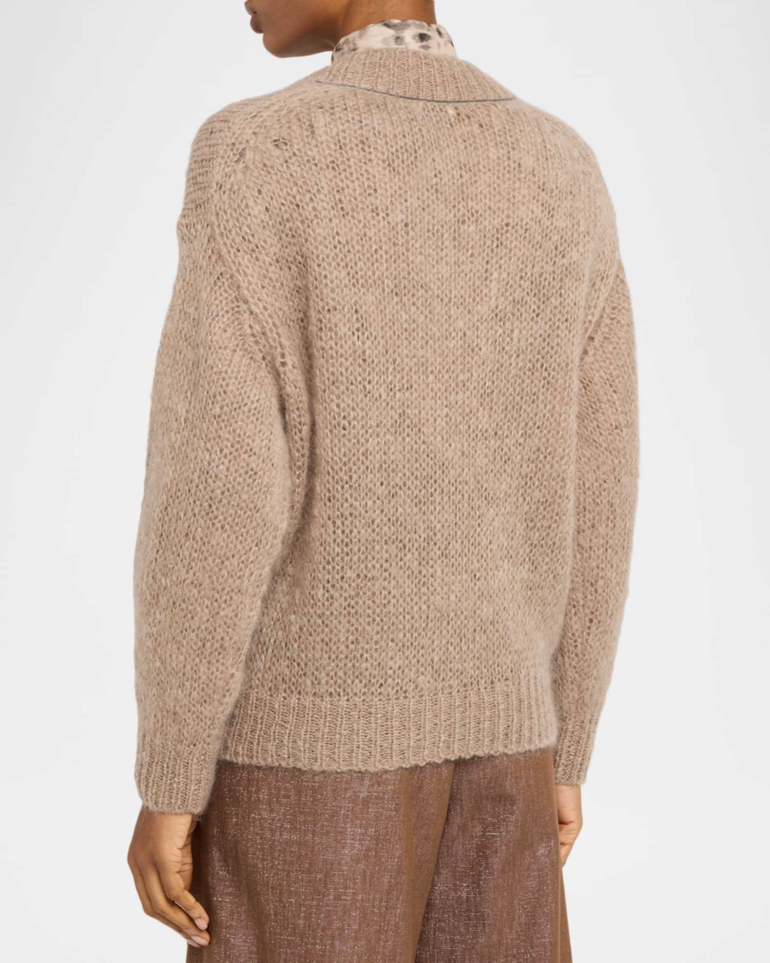 Brunello Cucinelli Wool V-Neck Sweater | Neiman Marcus