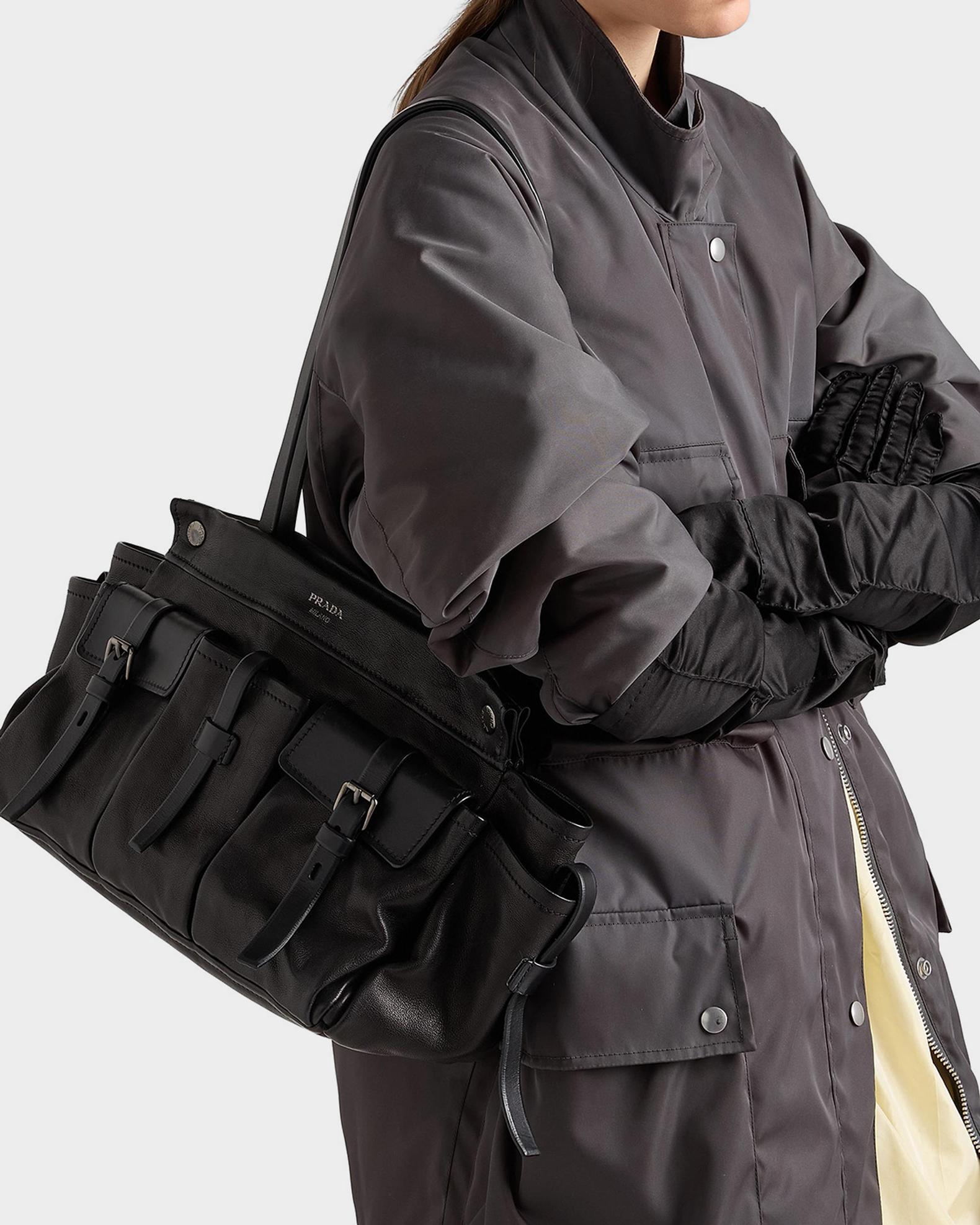 Prada Route Large Leather Bag | Neiman Marcus