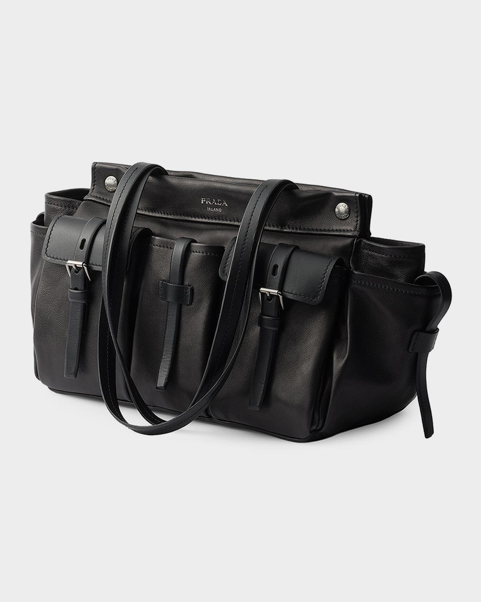 Prada Route Large Leather Bag | Neiman Marcus