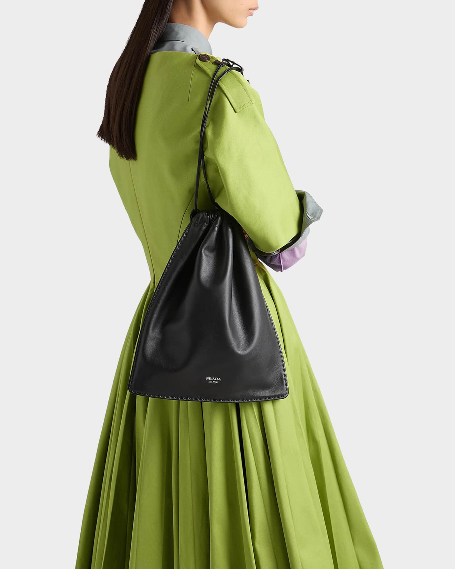 Prada Wish Nappa Leather Pouch | Neiman Marcus