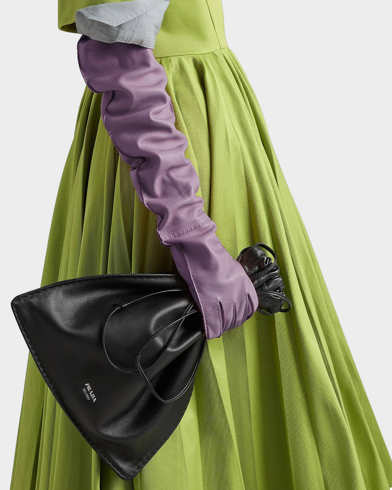 Prada Wish Nappa Leather Pouch | Neiman Marcus
