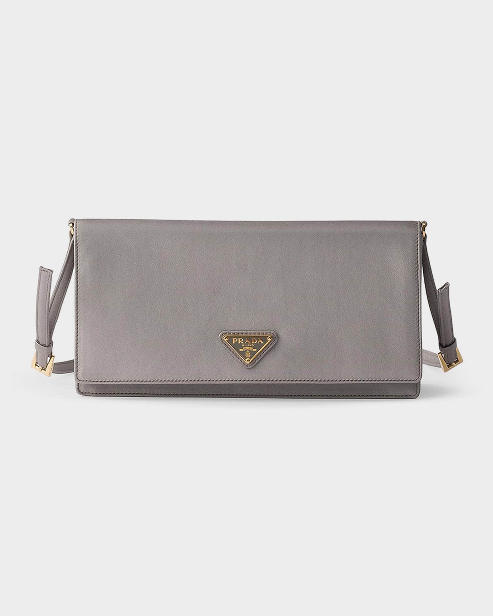 Prada Satin Mini Shoulder Bag | Neiman Marcus