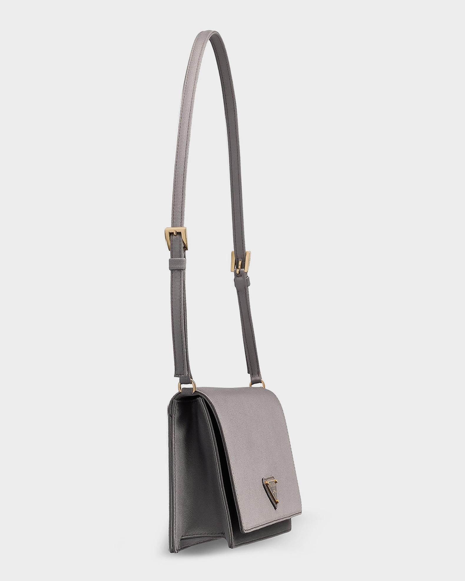 Prada Satin Mini Shoulder Bag | Neiman Marcus