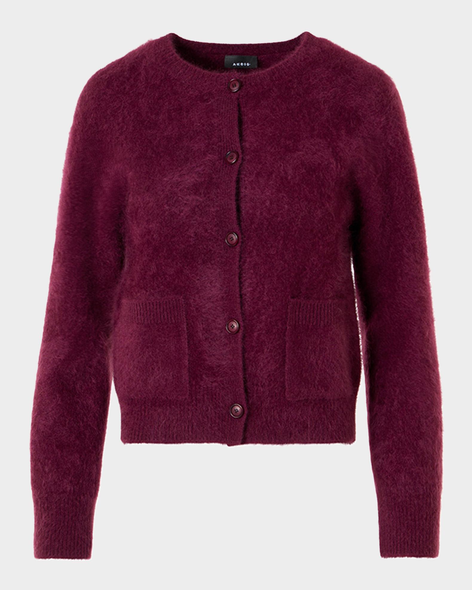 Akris Brushed Cashmere Crewneck Cardigan | Neiman Marcus
