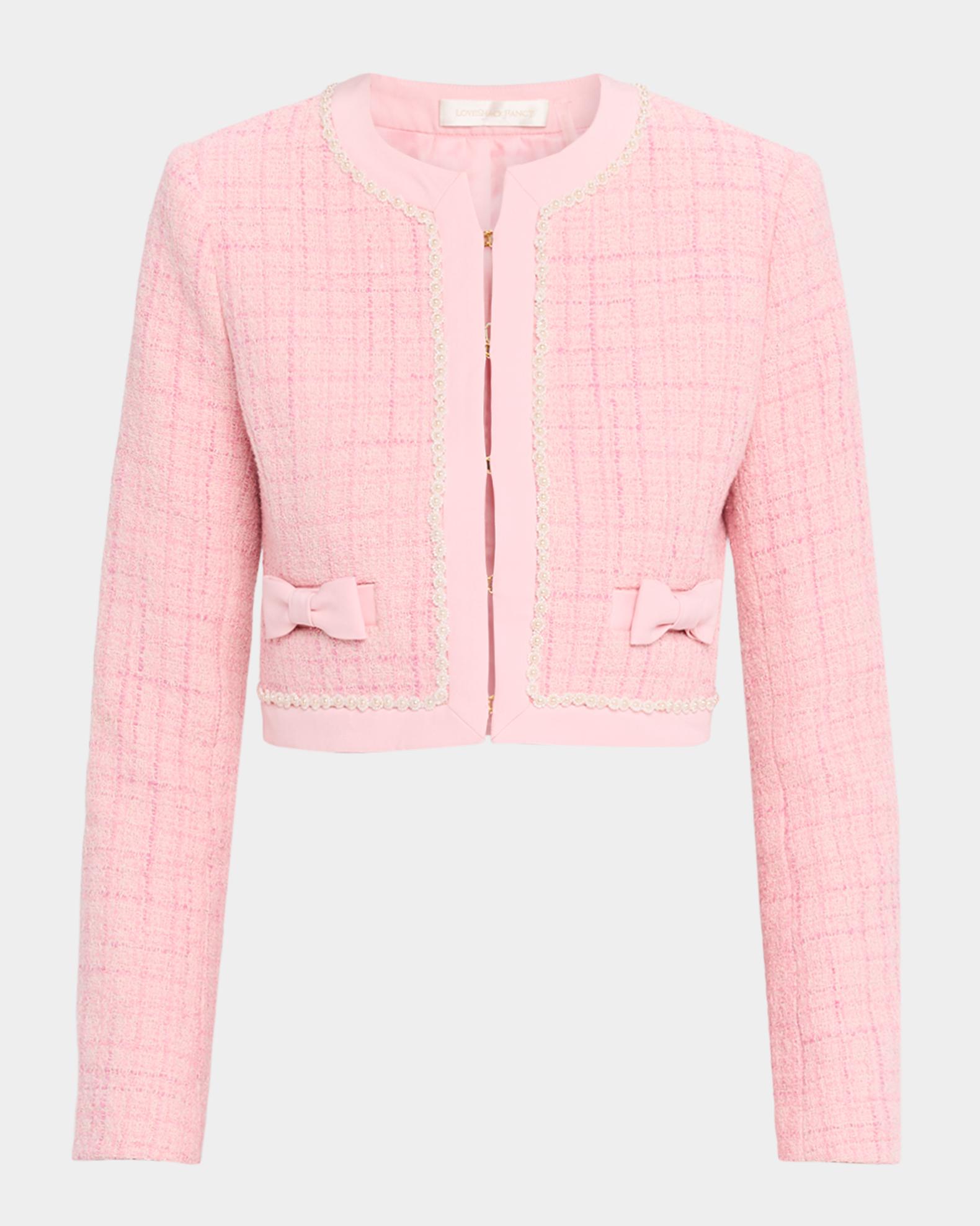 LoveShackFancy Ralphette Cropped Tweed Jacket | Neiman Marcus