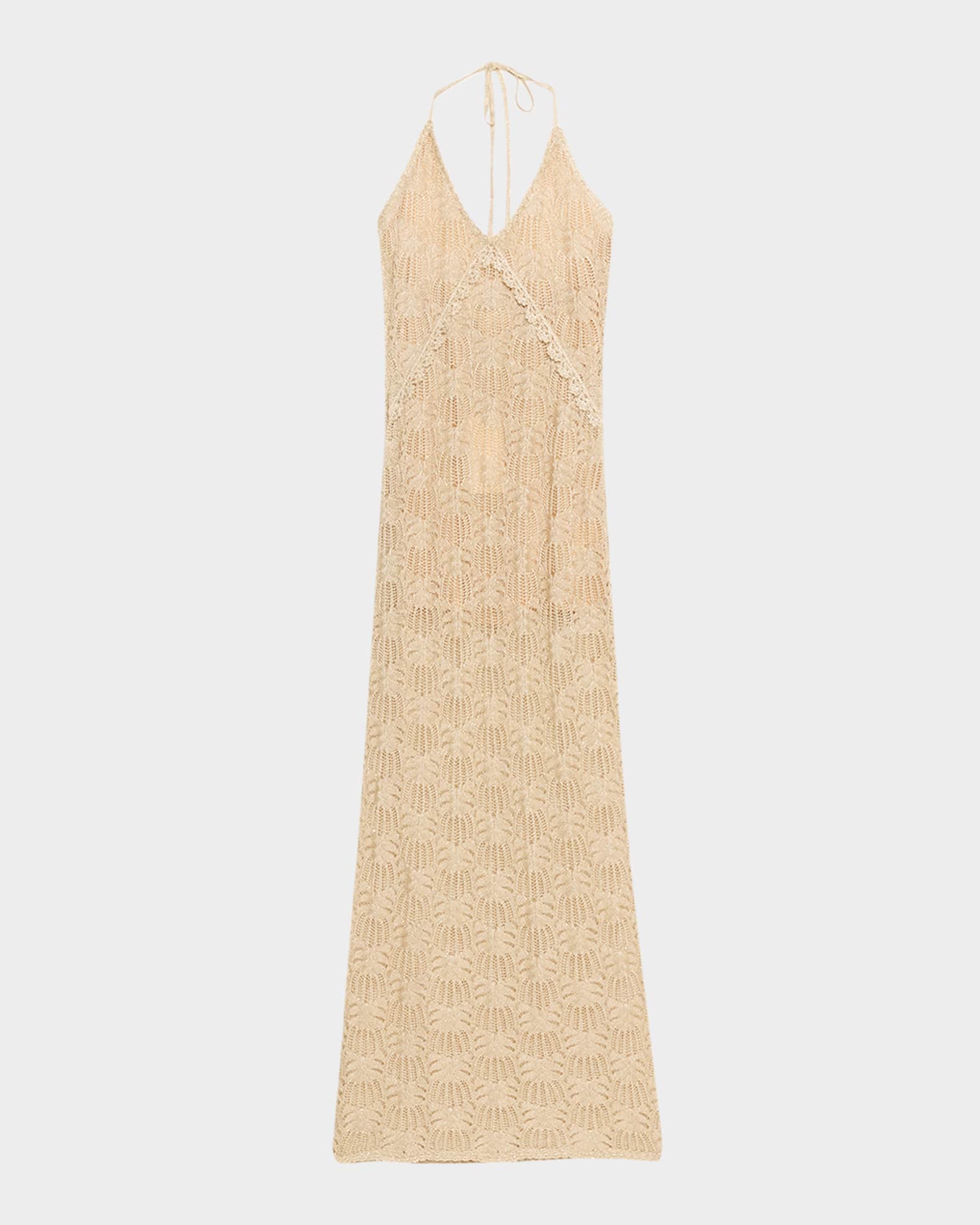 loveshackfancy metallic dress LoveShackFancy Liria Dress - Honey Shimmer