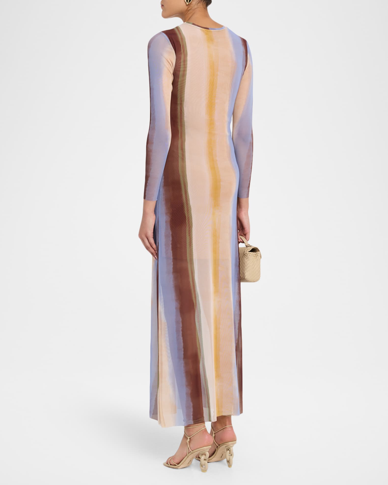 petra maxi dress fashion rose silk Stretch net PETRA MAXI DRESS  Something
