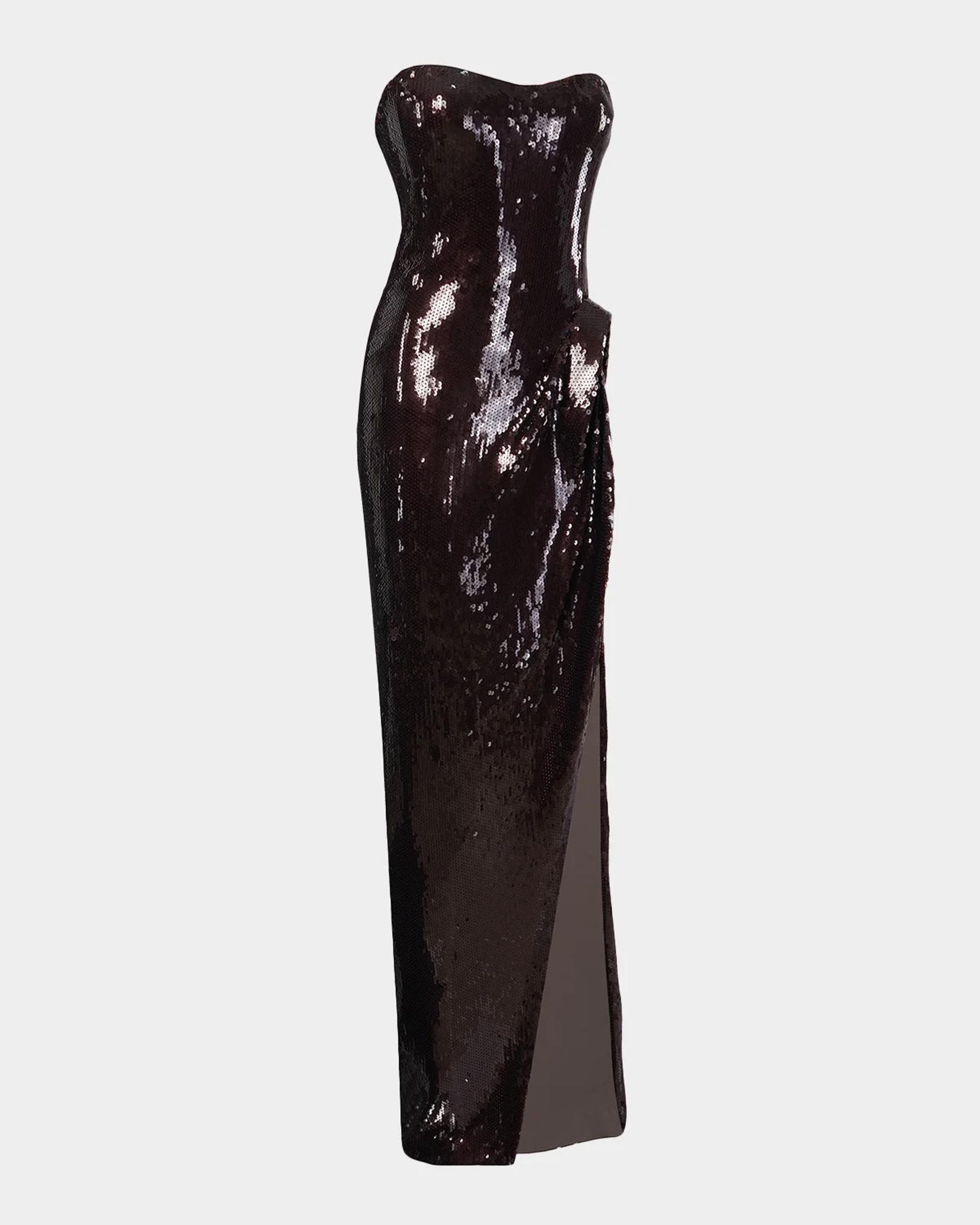 Gaurav Gupta Celeste Strapless Sequined Sculptural Gown | Neiman Marcus