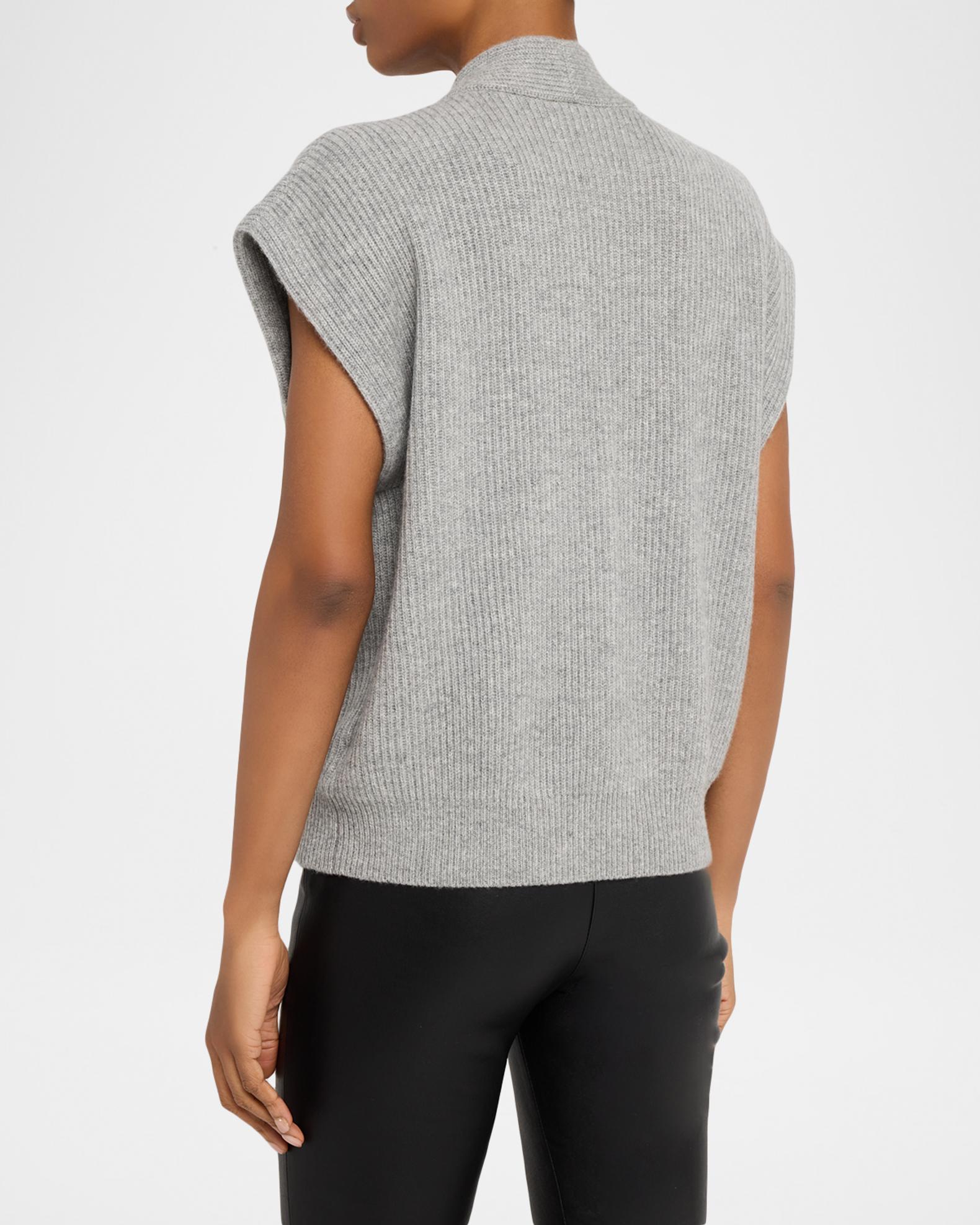 Brunello Cucinelli Cashmere Rib Wrap Vest | Neiman Marcus