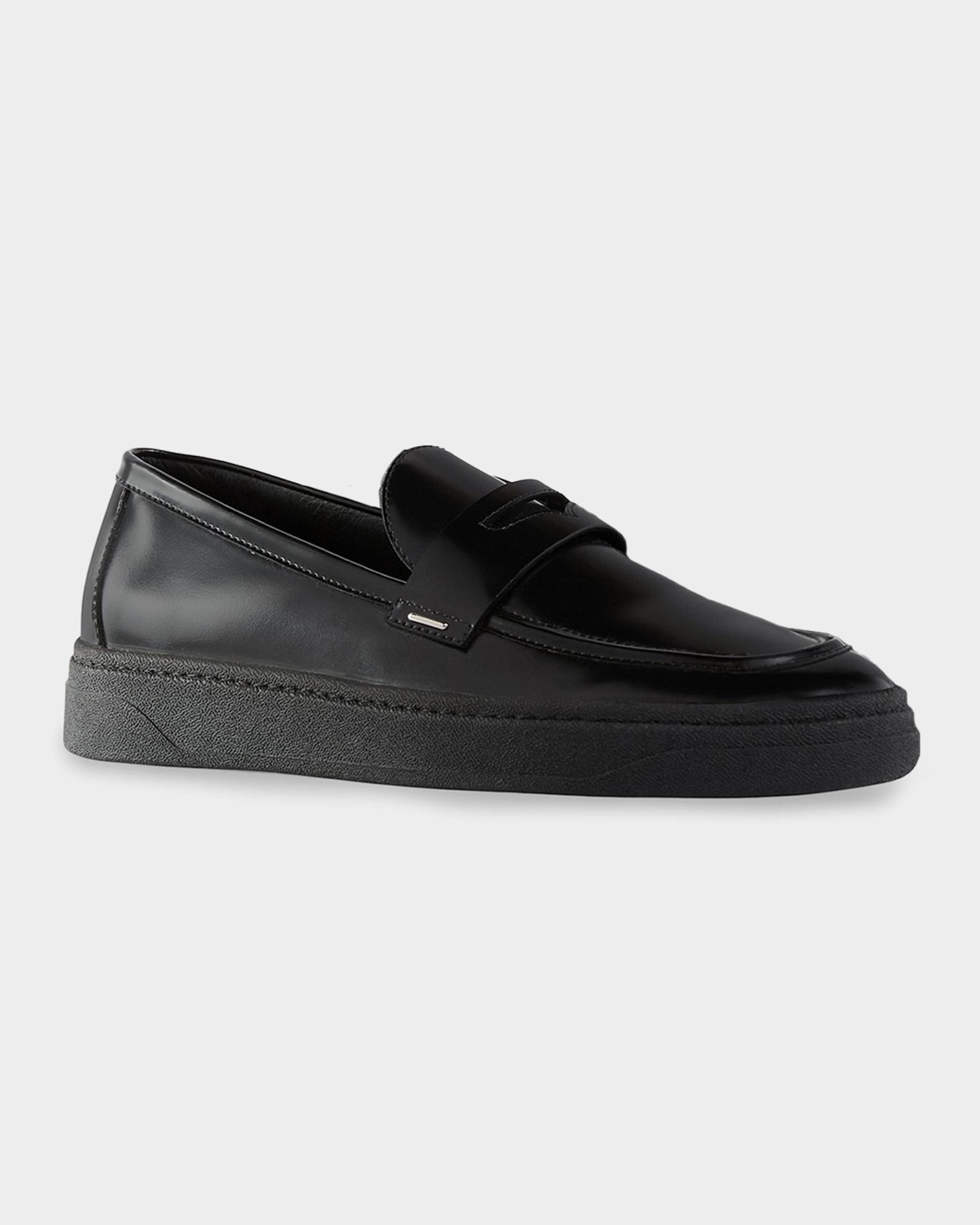 Giuseppe Zanotti Men's Leather Rubber-Sole Penny Loafers | Neiman