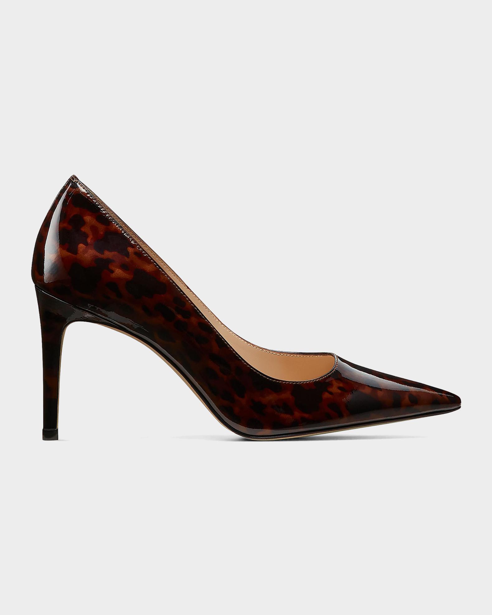 Stuart Weitzman 85mm Stuart Power Leather Pumps | Neiman Marcus