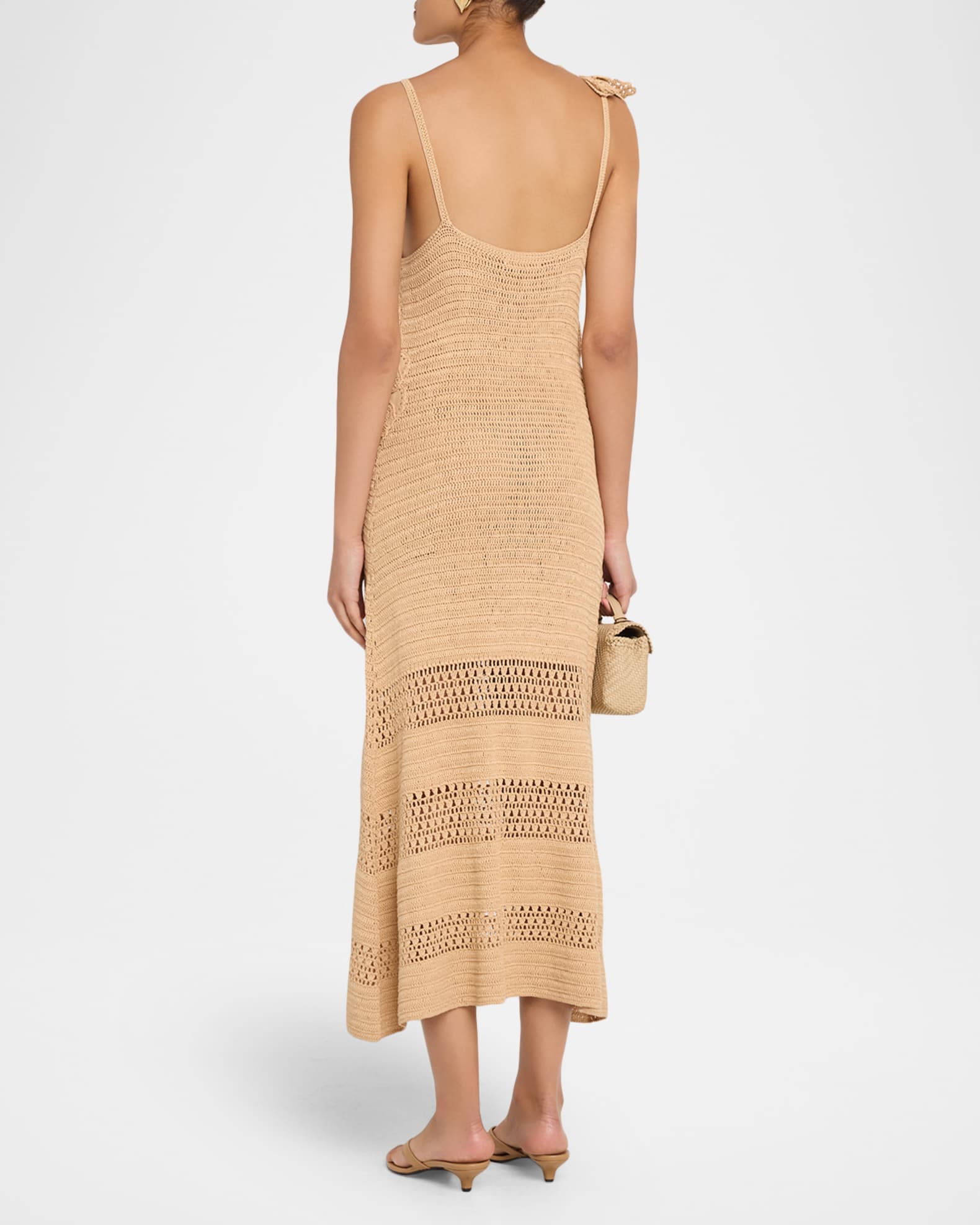 z supply camille crochet dress Ramy Brook Camille Floral Crochet Midi Dress