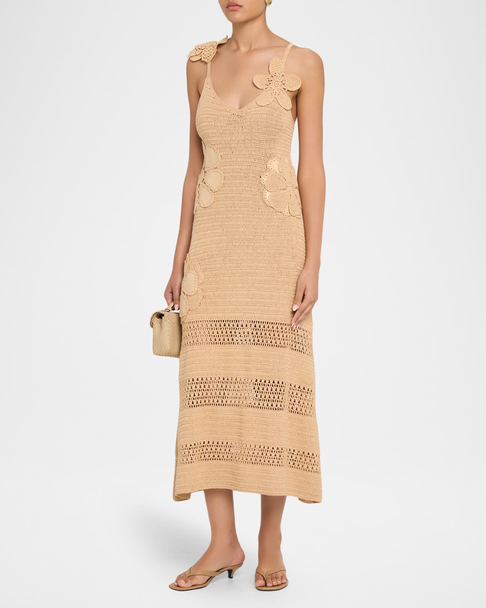 camille crochet dress Camille Crochet Midi Dress