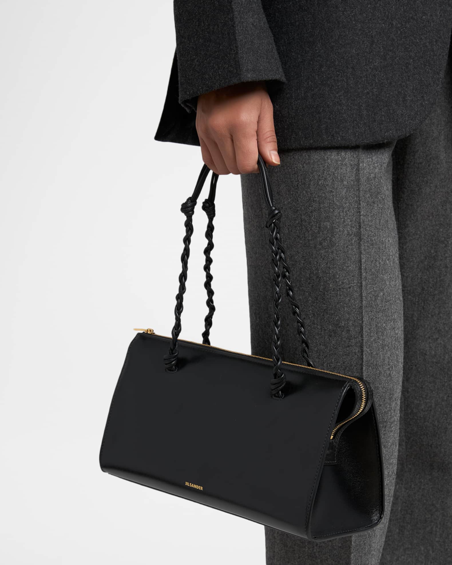 Jil Sander Tangle Tent Leather Shoulder Bag | Neiman Marcus
