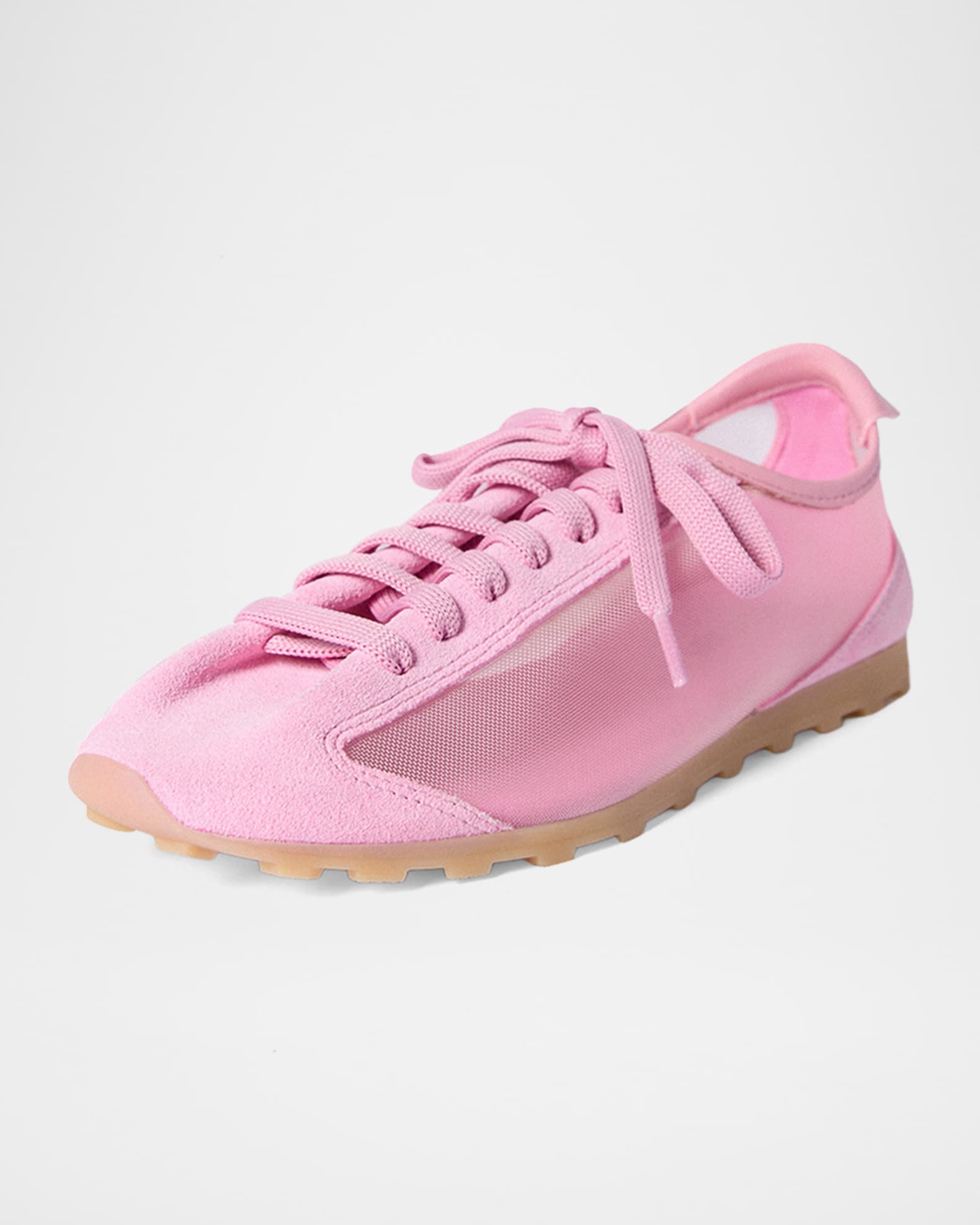 Jacquemus Les Tennis Suede and Mesh Low-Top Sneakers | Neiman Marcus