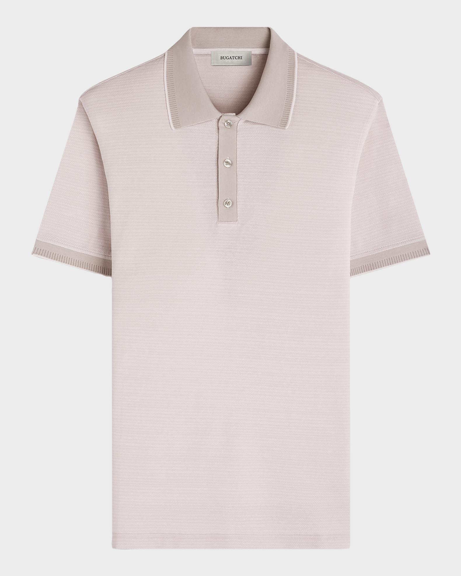 BUGATCHI ポロシャツ M Bugatchi Men's Three-Button Micro-Herringbone Polo Shirt | Neiman