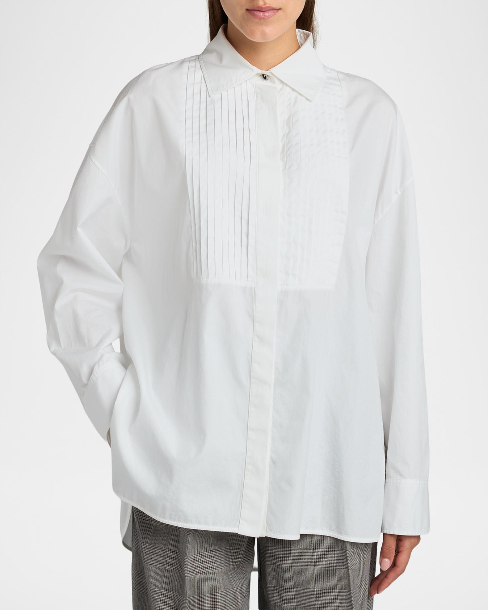 Golden Goose Journey Oversized Cotton Voile Tuxedo Shirt | Neiman 