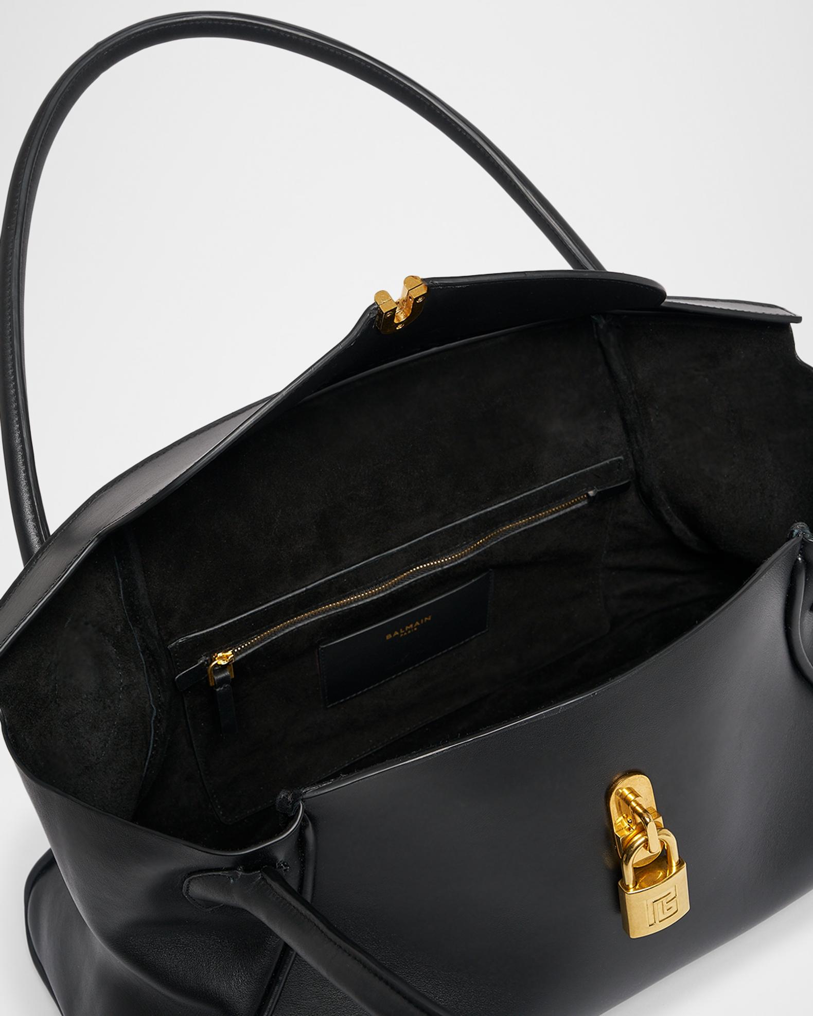 Balmain Pulse Medium Leather Top Handle Bag | Neiman Marcus