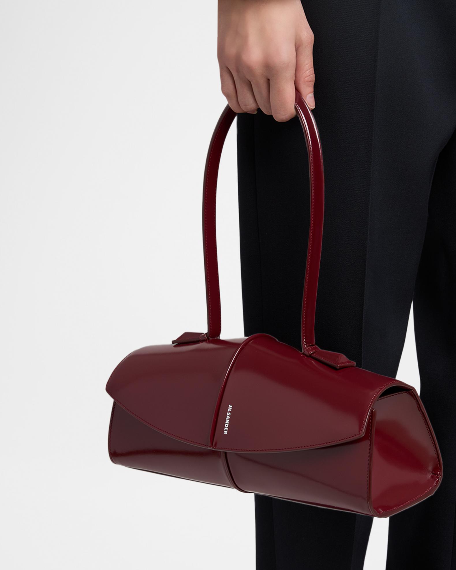 Jil Sander Linea Leather Shoulder Bag | Neiman Marcus