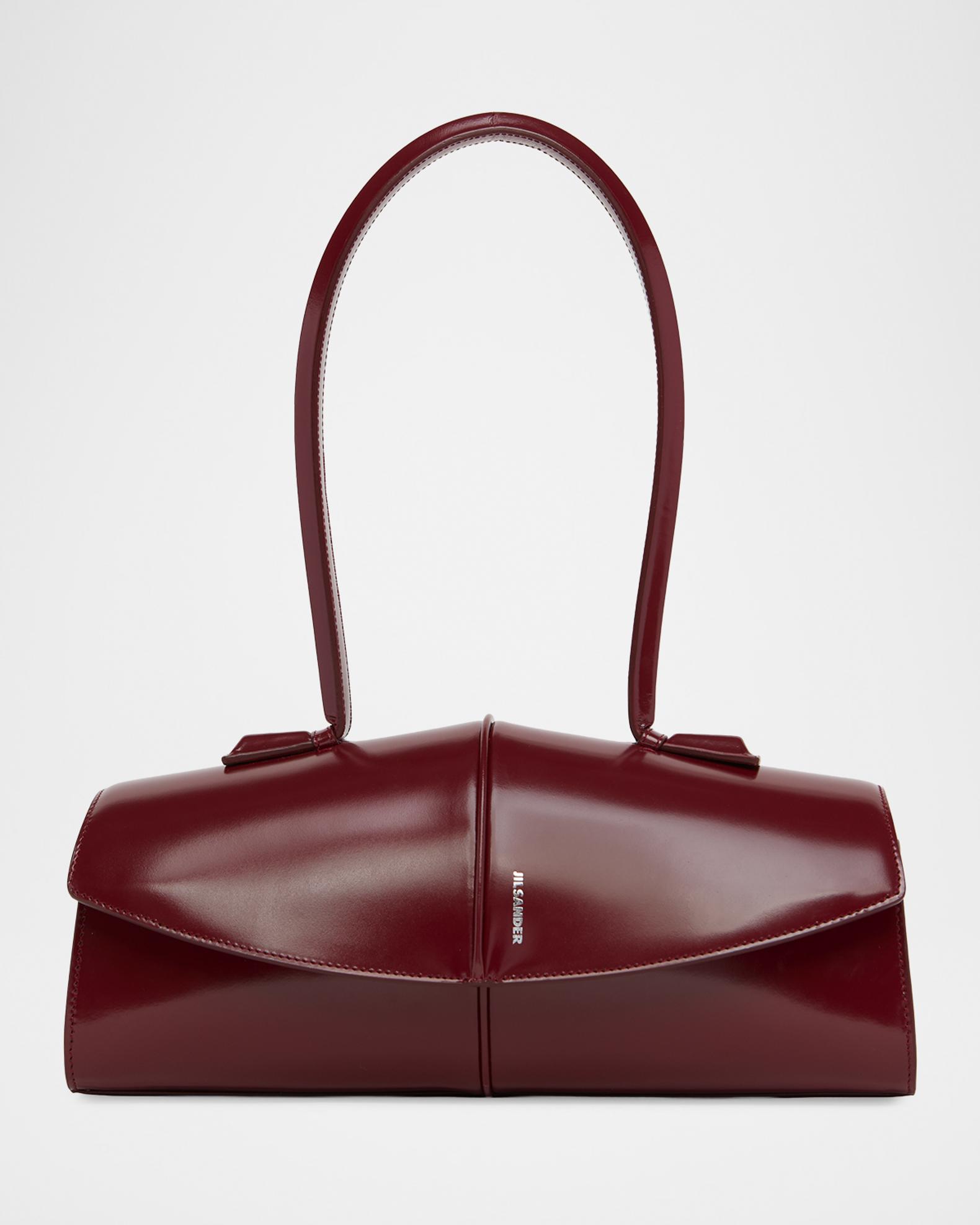 Jil Sander Linea Leather Shoulder Bag | Neiman Marcus