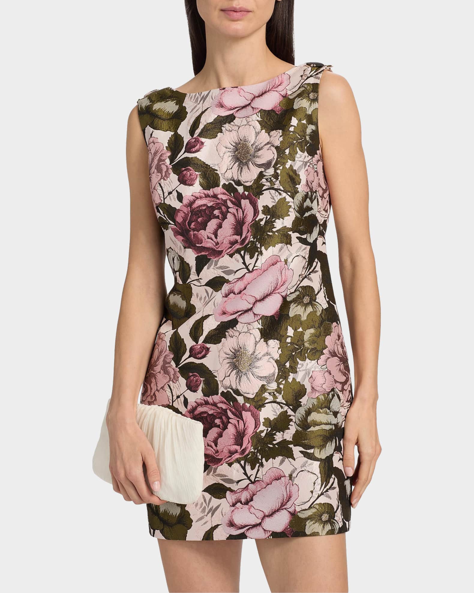 Milly Lane Floral Jacquard Minidress | Neiman Marcus