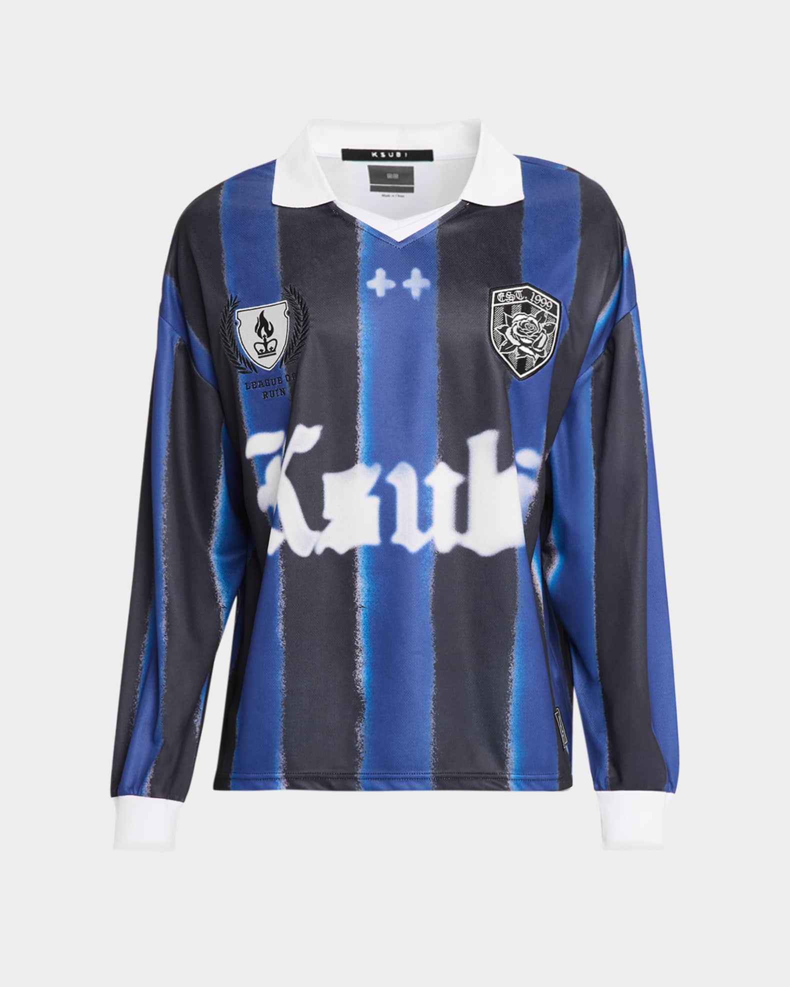 Ksubi Men's Offside Long-Sleeve Stripe T-Shirt | Neiman Marcus