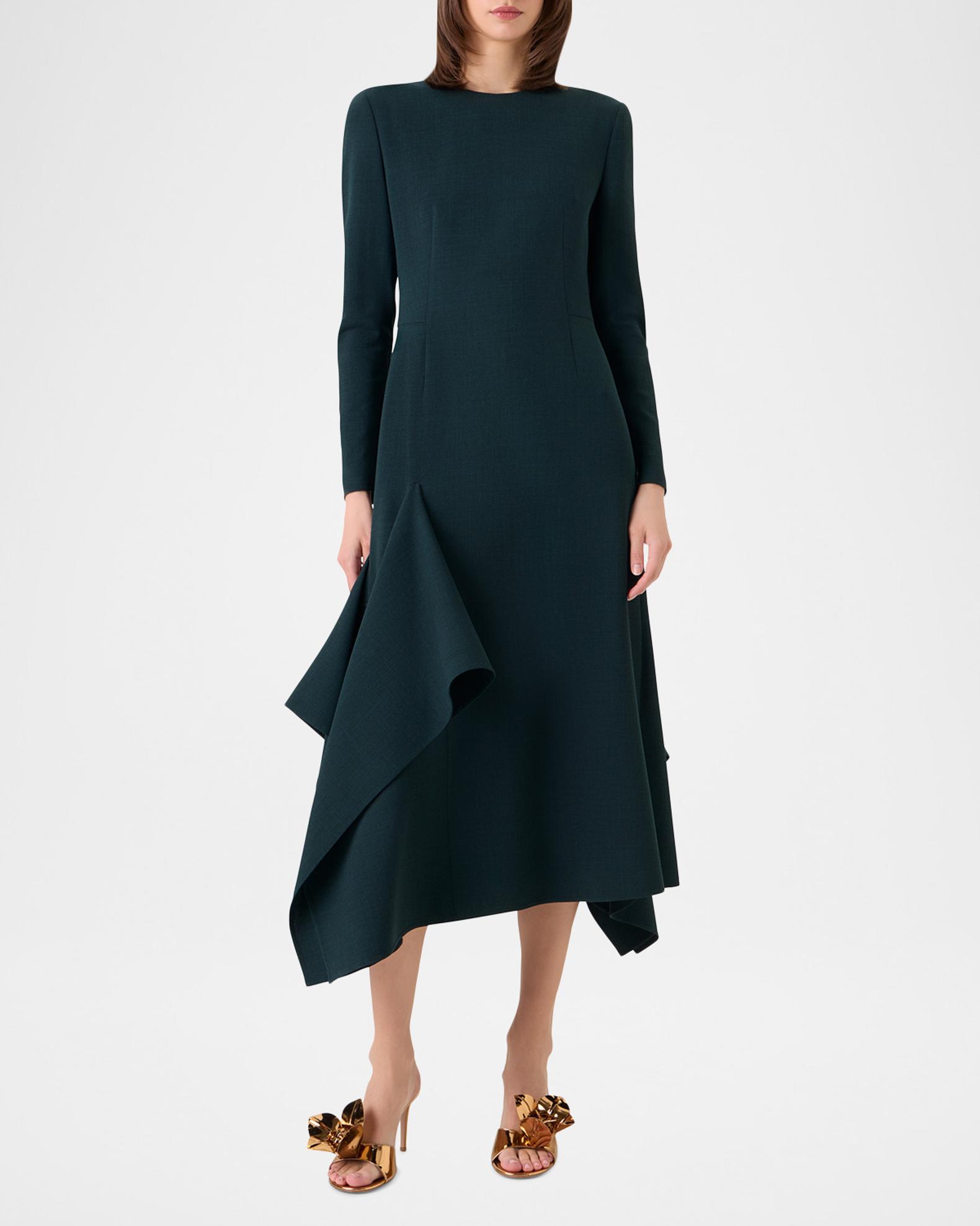 midi asymmetric draped dress Akris Long-Sleeve crop Tobi | Dresses | Color:Dopamine Floral Perfect for those special