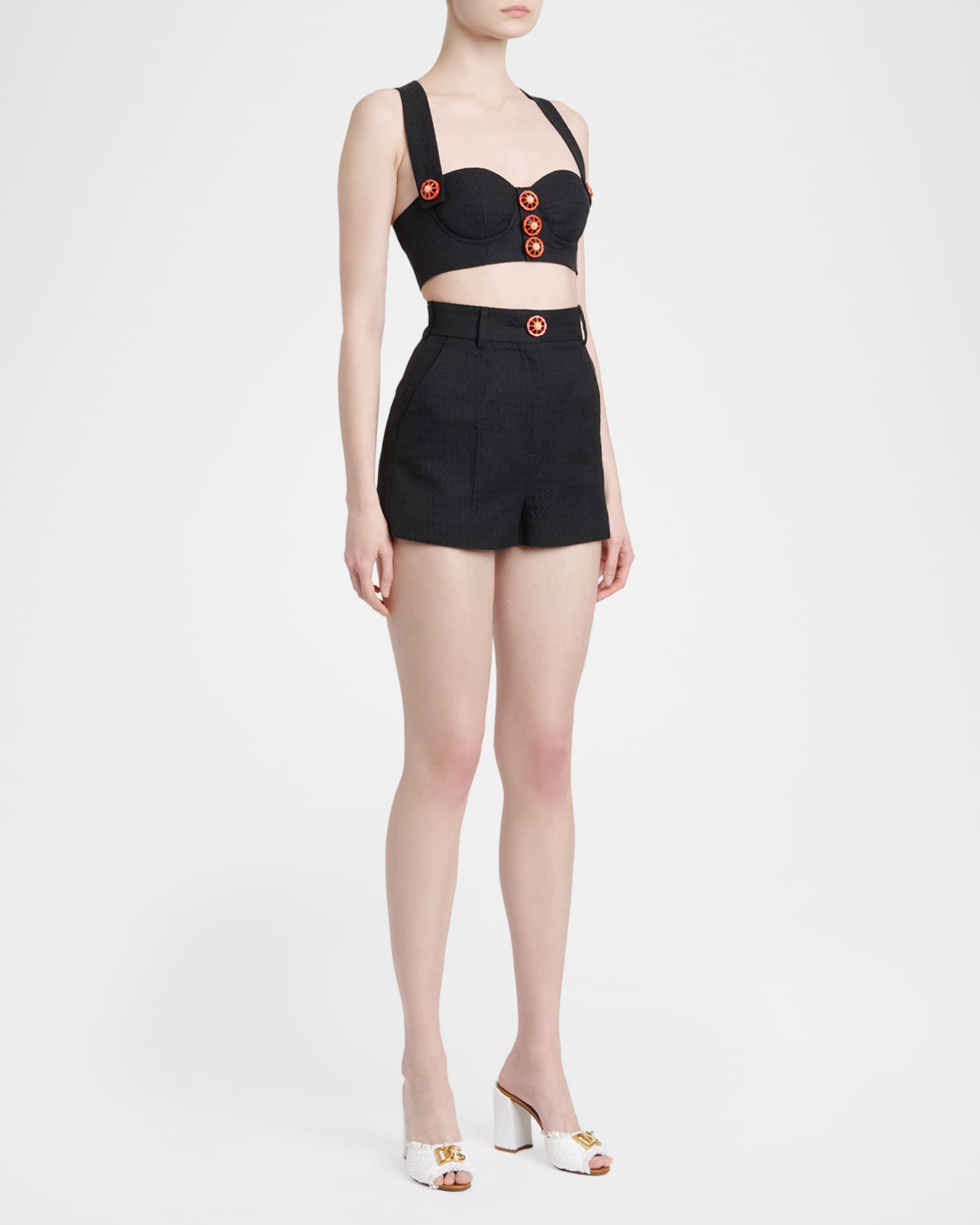dolce and gabbana strapless raffia mini dress Dolce & Gabbana Strapless Mesh Dress