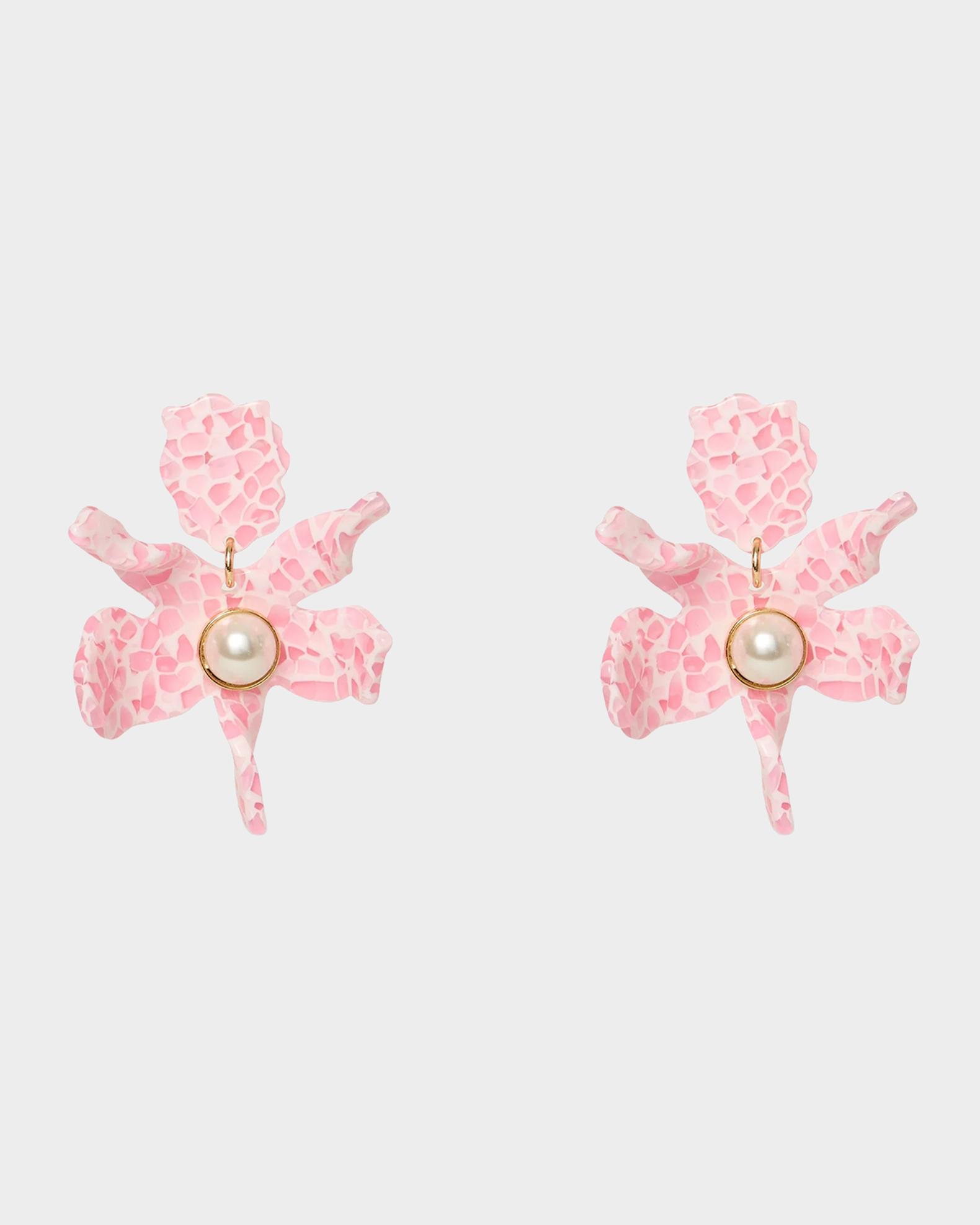 Lele Sadoughi Small Pearly Lily Earrings | Neiman Marcus