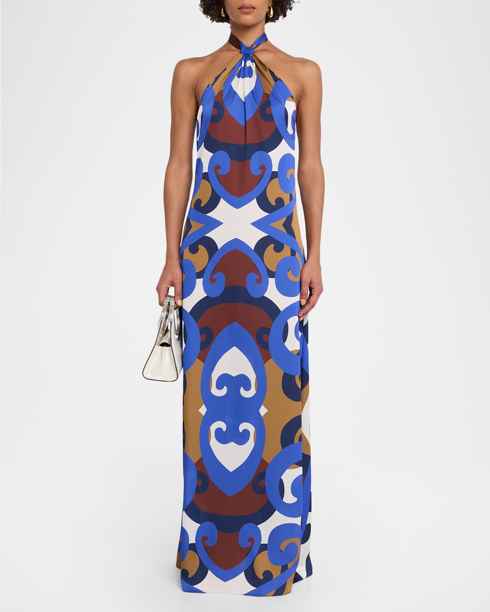 misa halter midi dress MISA Los Angeles Eliana Polka Dot Halter Midi Dress