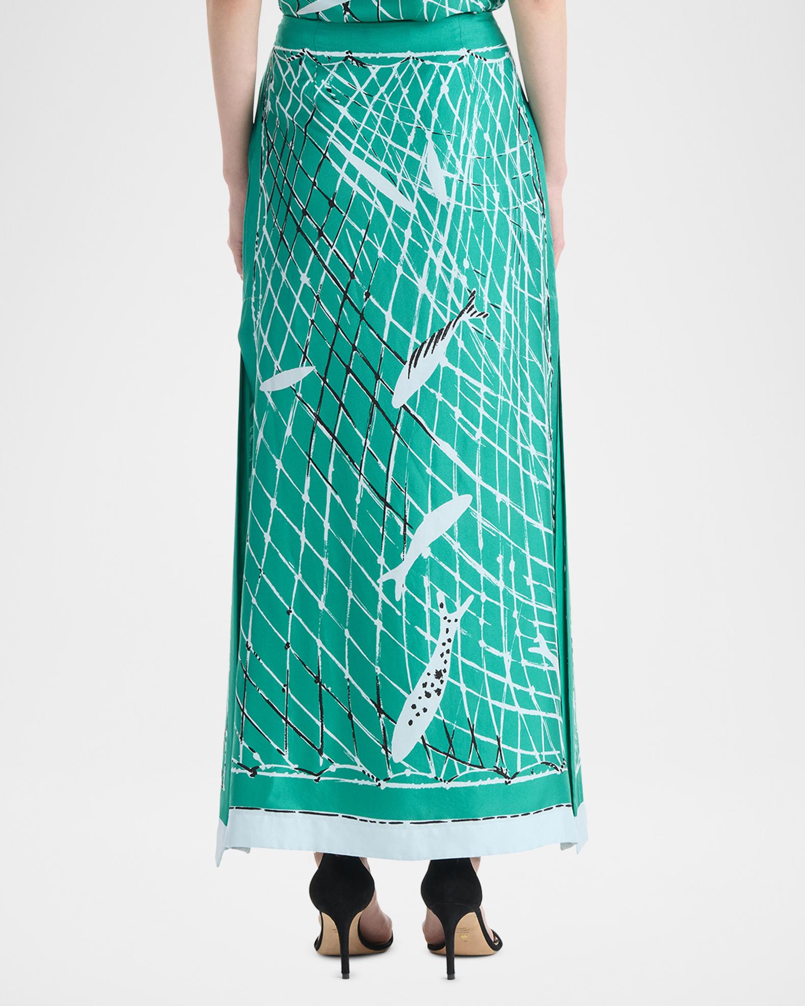 Altuzarra Linnie Printed Silk Maxi Skirt | Neiman Marcus