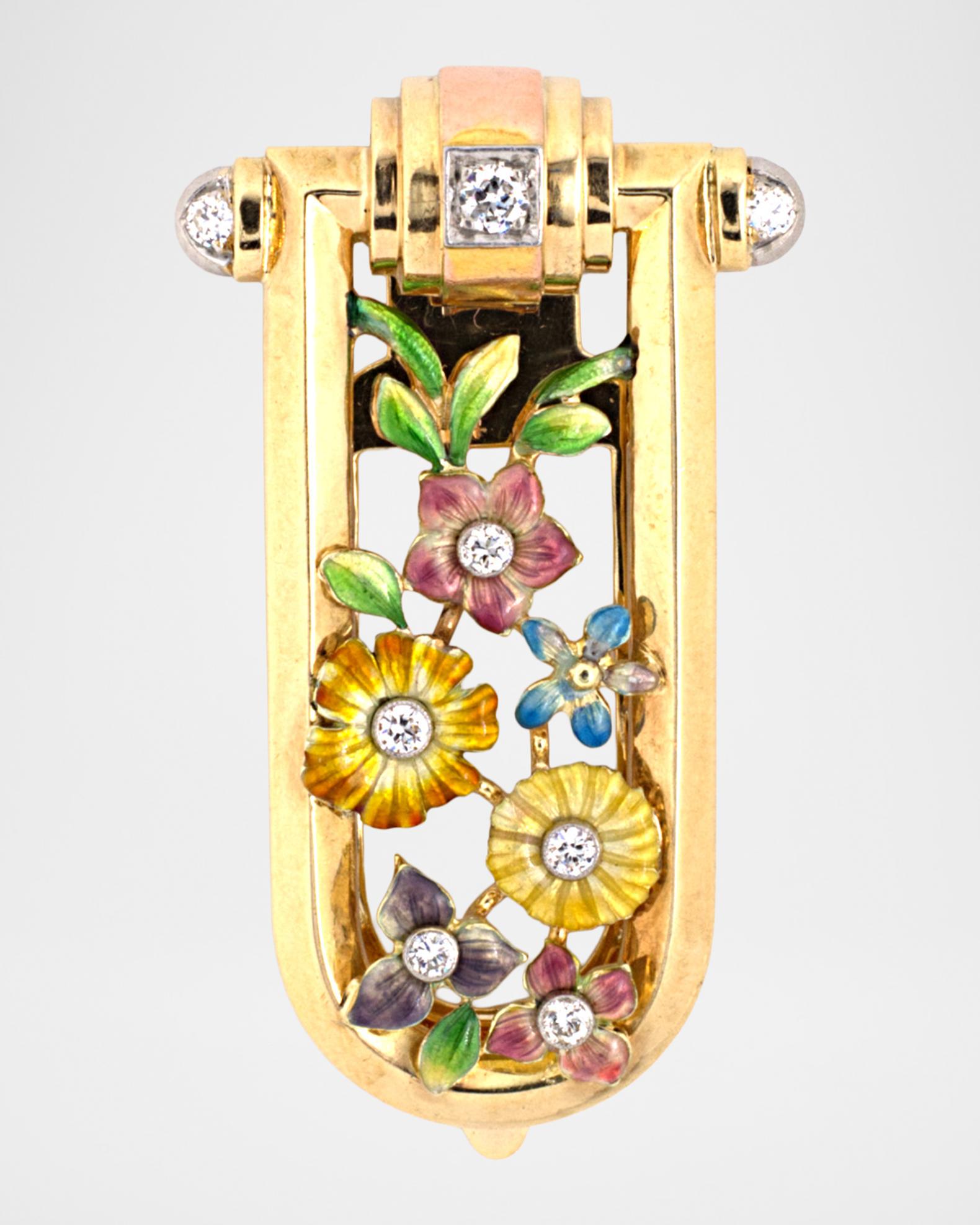 NM Estate Estate Bailey Banks & Biddle 14K Yellow Gold Diamond and ...
