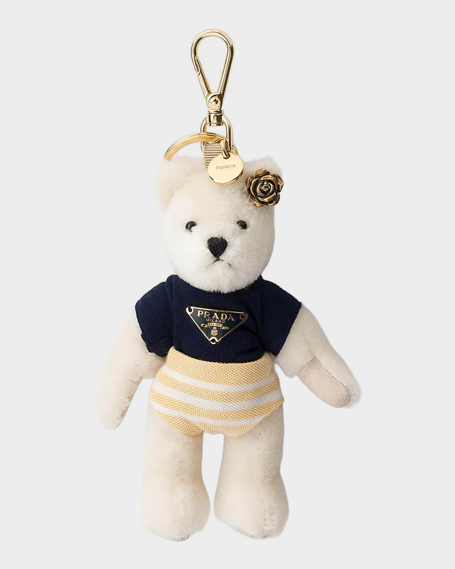 【PRADA】LUCKY STAR Teddyクマ型キーホルダー バッグチャーム PRADA(プラダ)の『ベアバッグチャーム』に熱視線!〈韓国アイドルも愛用