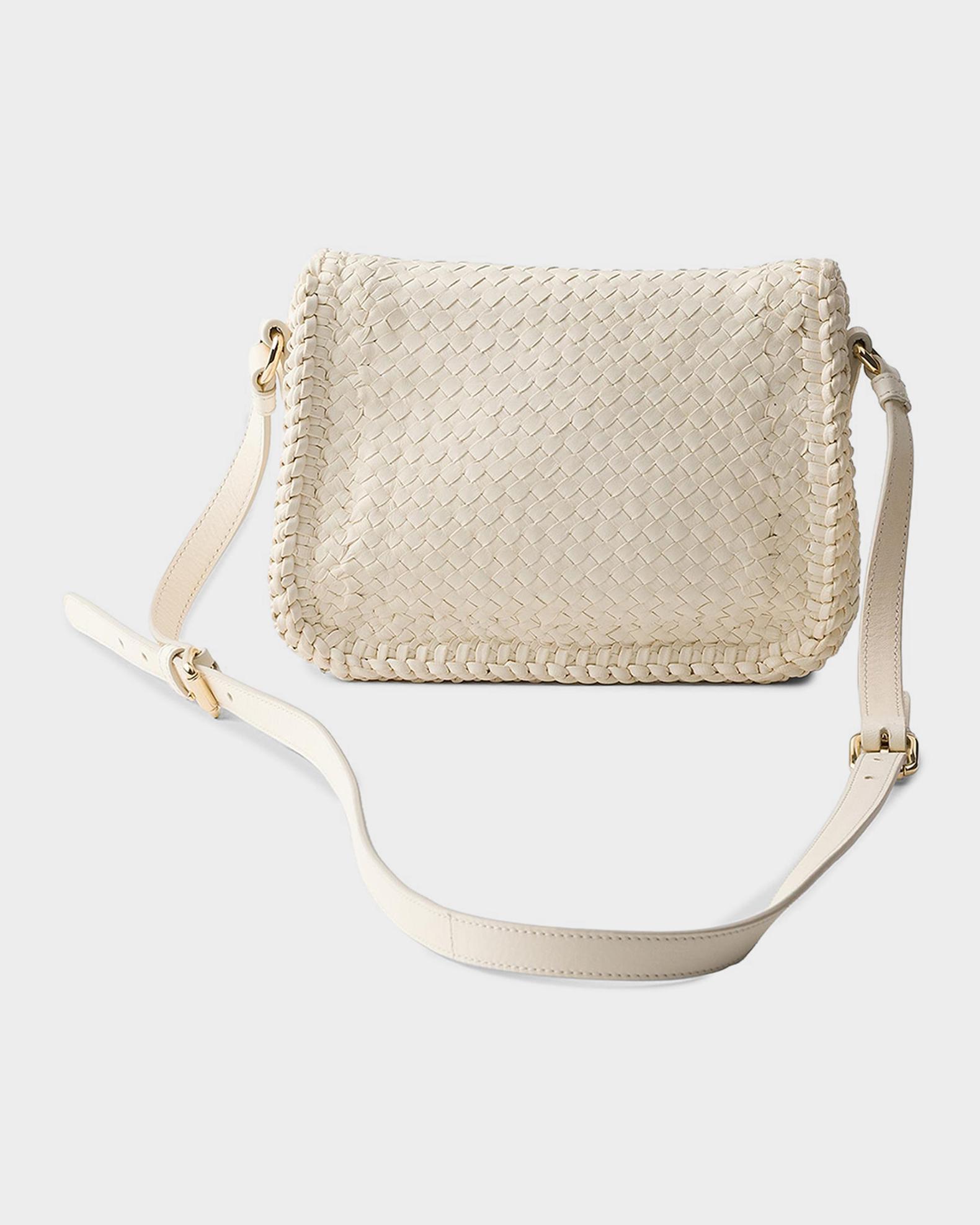Prada Woven Leather Mini Shoulder Bag | Neiman Marcus