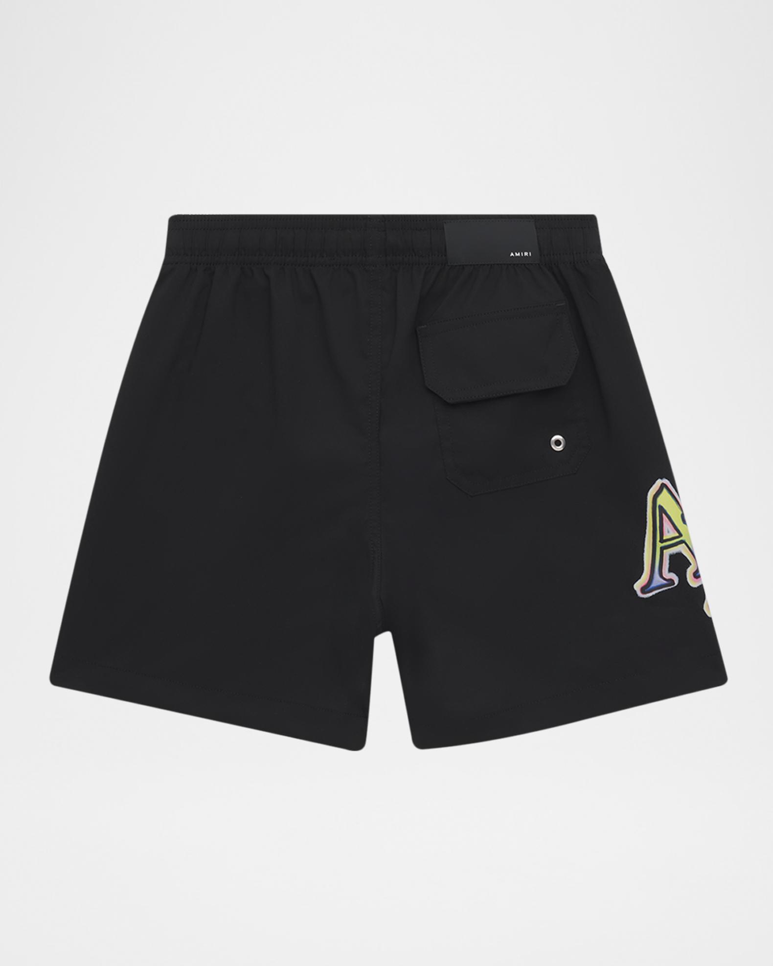 Amiri Kid's Staggered Logo Swim Shorts, Size 4-12 | Neiman Marcus