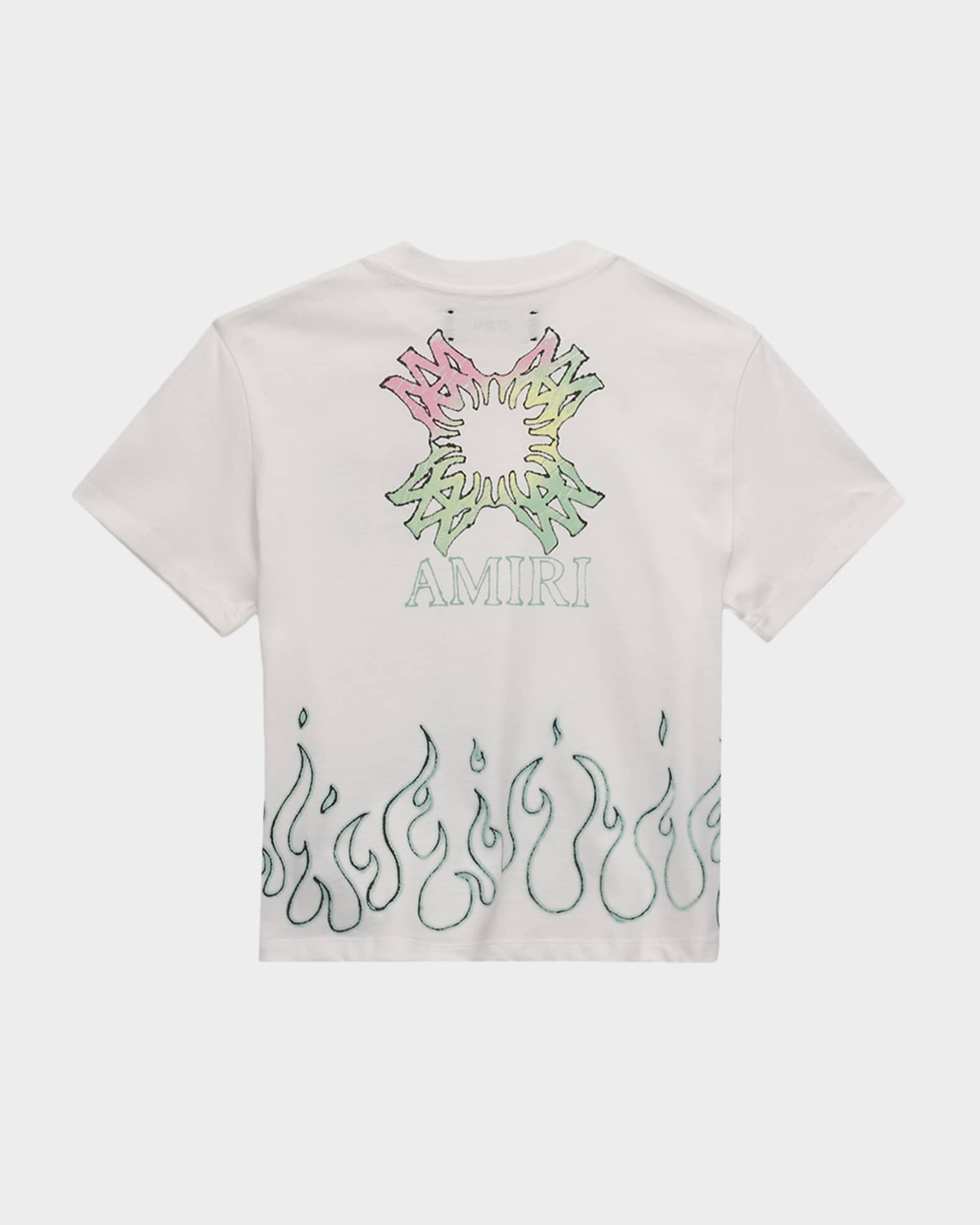 Amiri Kid's MA Quad Flames Oversized Cotton T-Shirt, Size 4-12