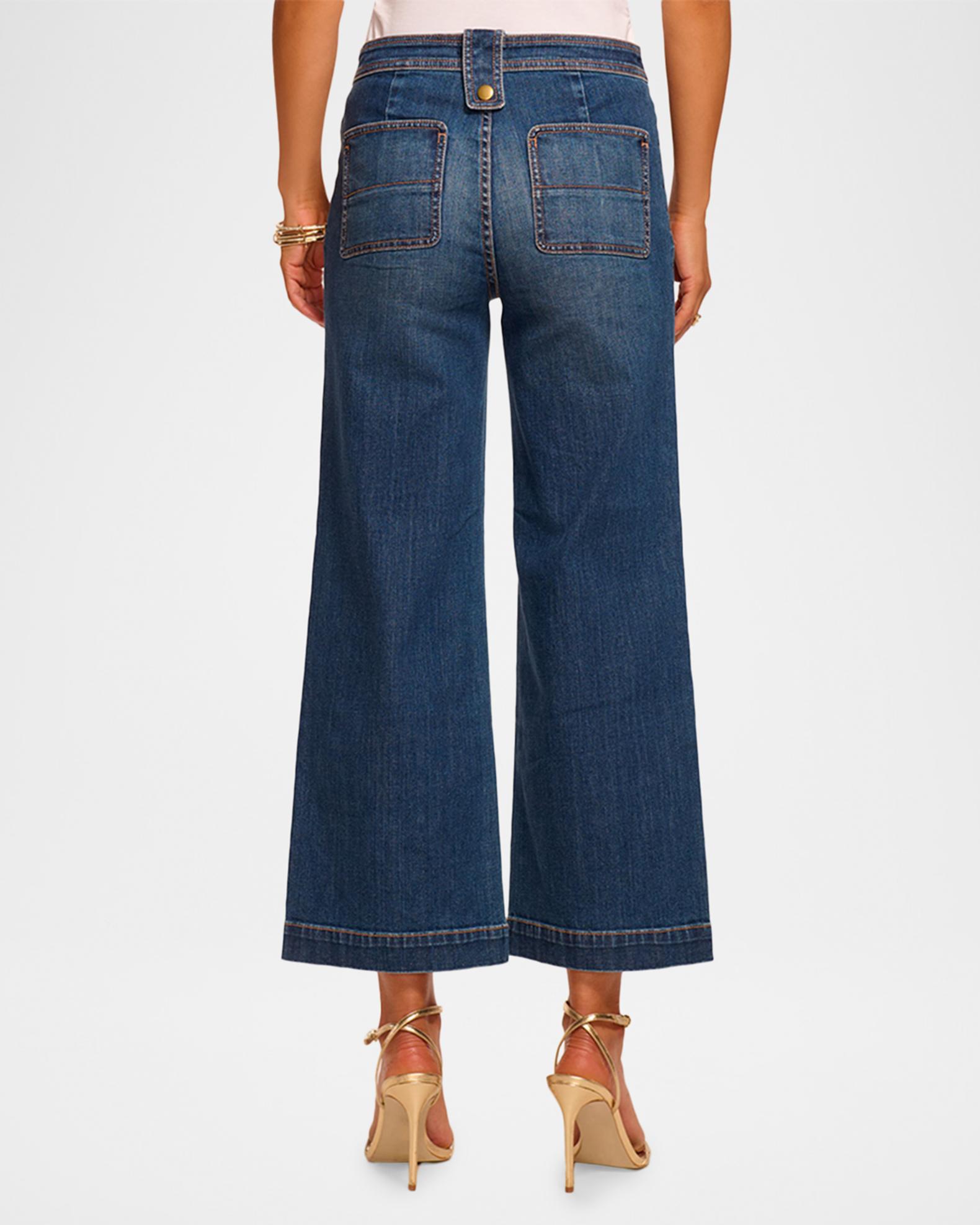 Ramy Brook Gemma Mid-Rise Cropped Jeans | Neiman Marcus