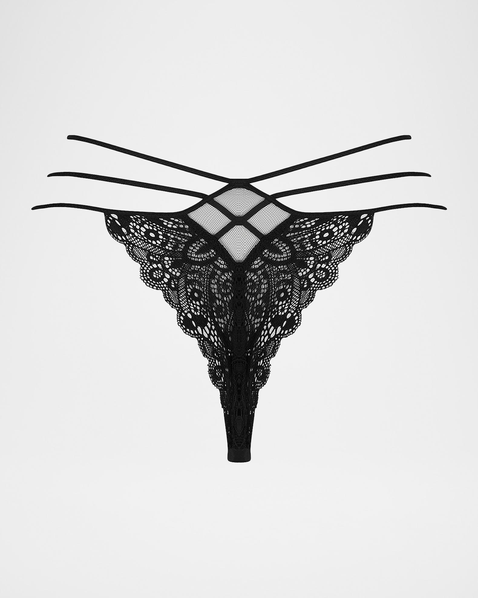 Lise Charmel Diva Glamour Embroidered Tulle G-String | Neiman Marcus