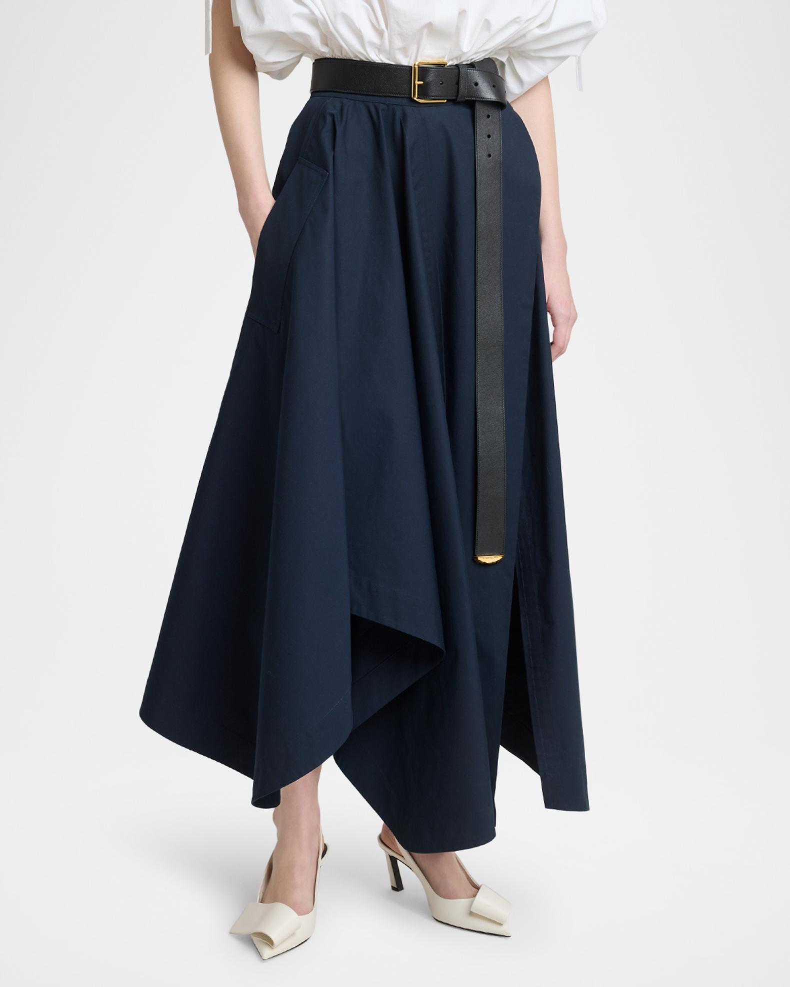 Givenchy Asymmetric Handkerchief Midi Flare Skirt | Neiman Marcus