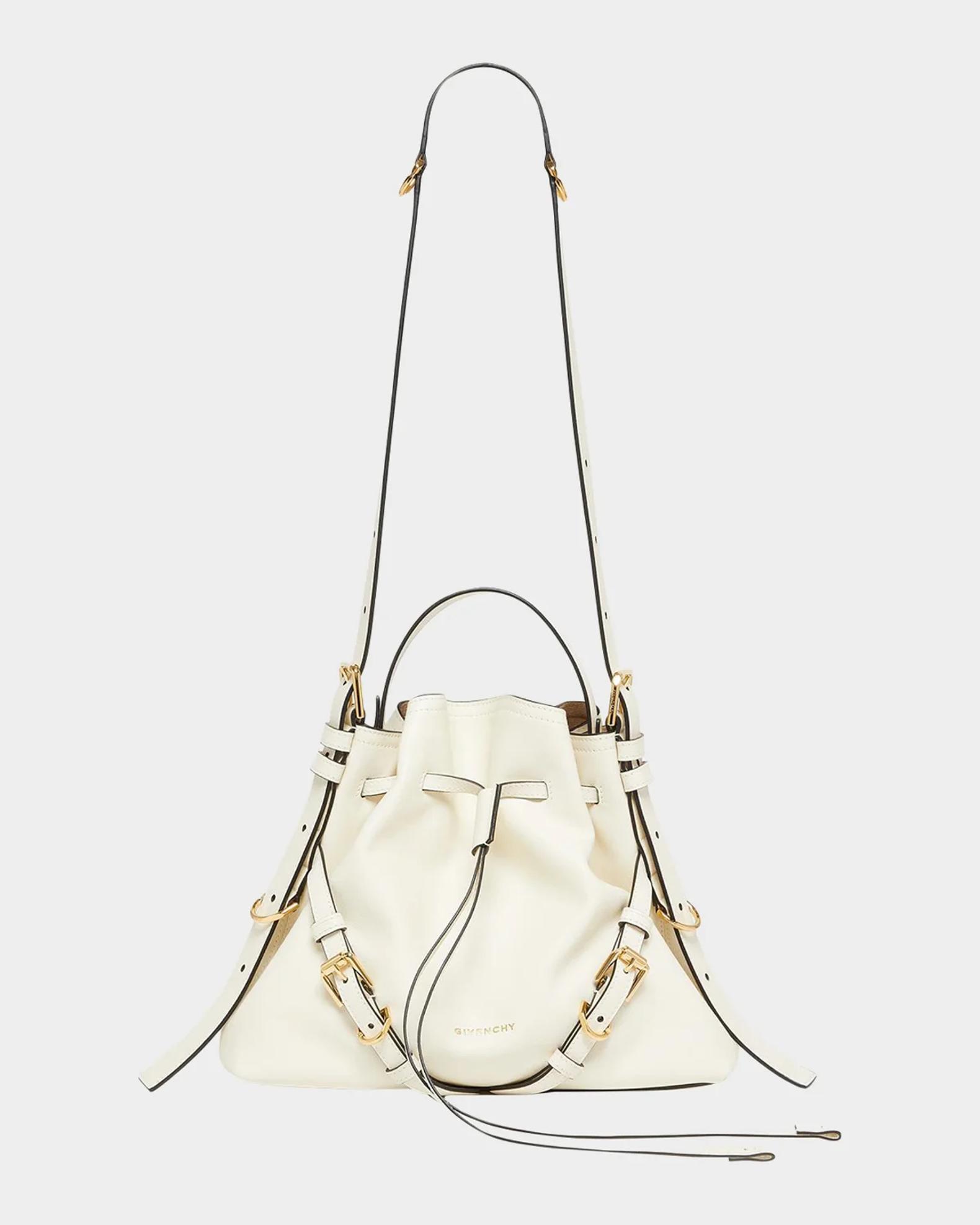 GIVENCHY Vintage Ivory Leather Handbag 1990s Vintage Givenchy 