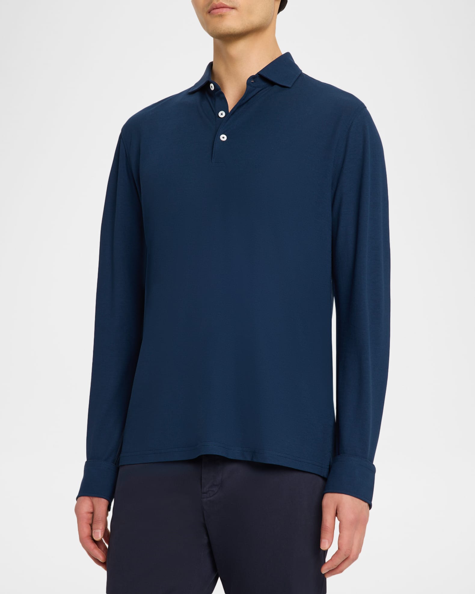 peter millar long sleeve dress shirts Men's Big & Tall Peter Millar Douglas Crown Light Long Sleeve Sport Shirt Gale Grey / 2XB